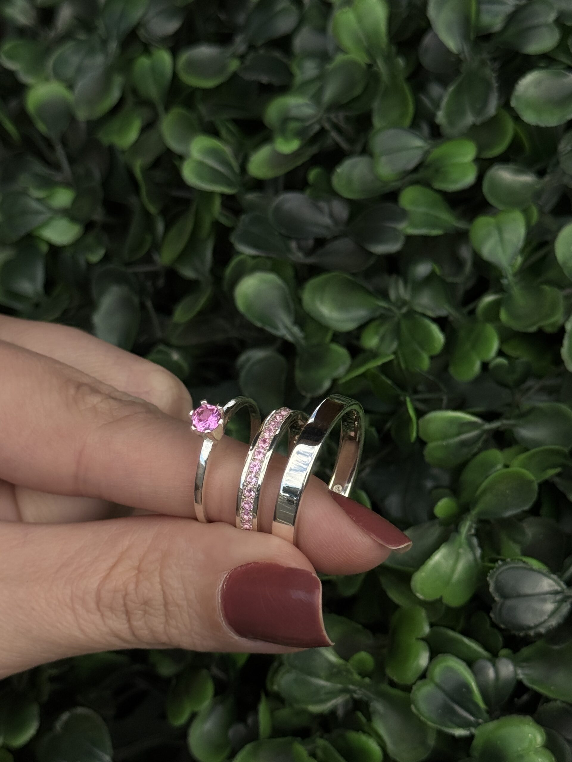 Par de aliança 3mm em prata - Imagem 4