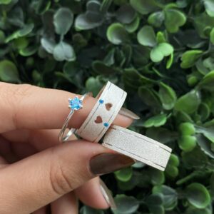 Par de aliança 8mm em prata