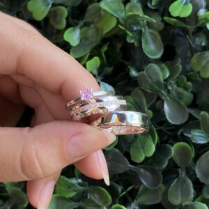 Par de aliança 5mm em prata