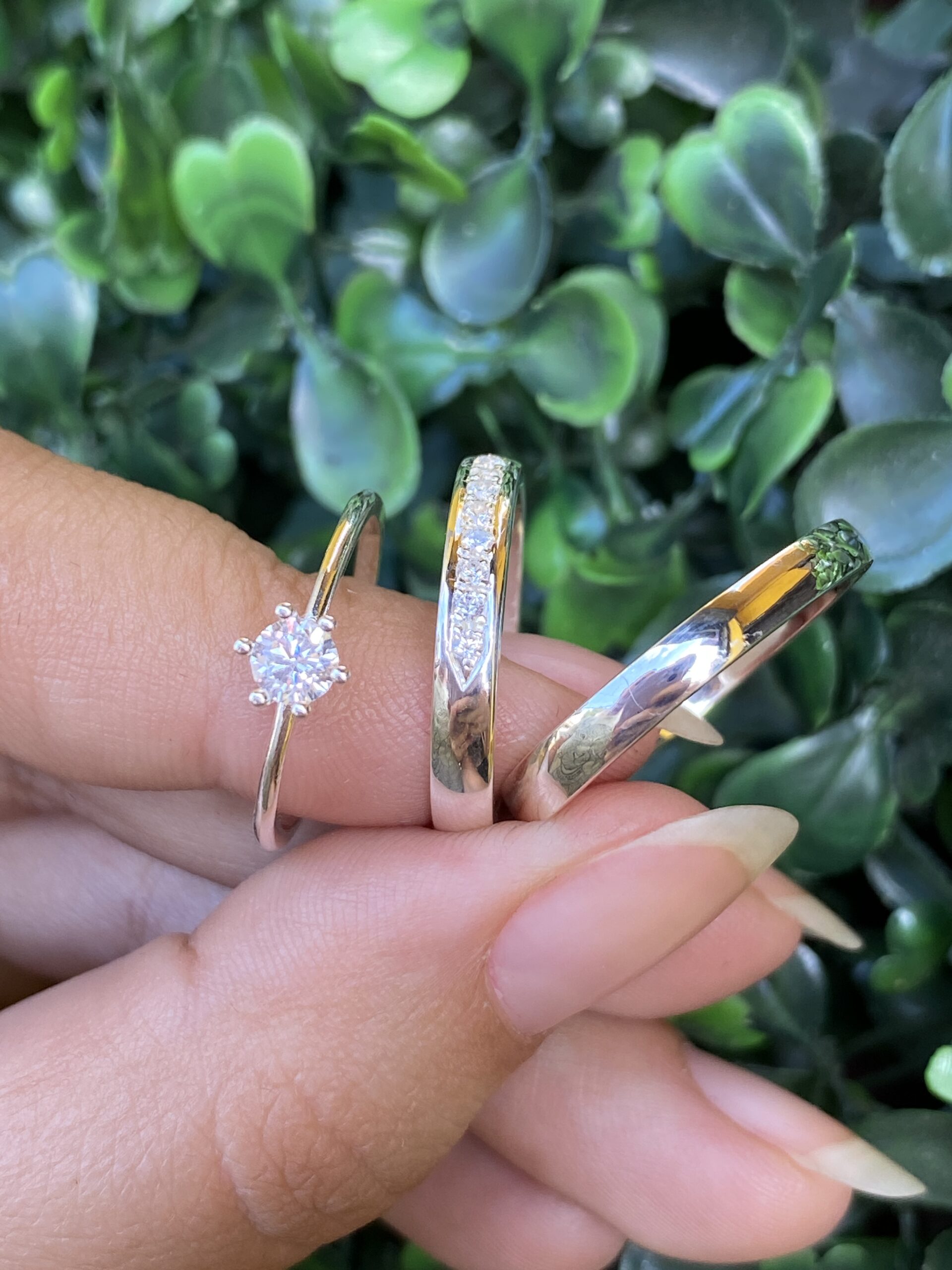 Par de aliança 3mm em prata - Imagem 3