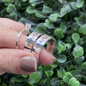 Par de aliança 6mm em prata