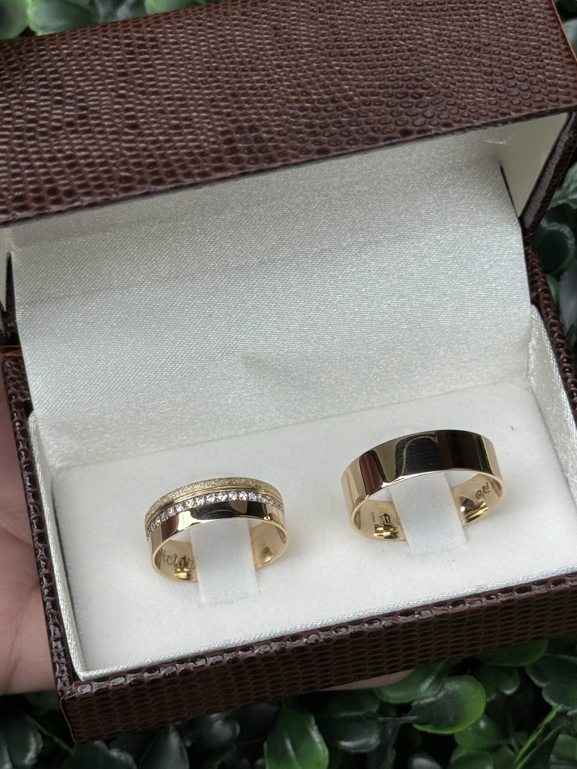 Par de aliança 6mm em Ouro - Imagem 5