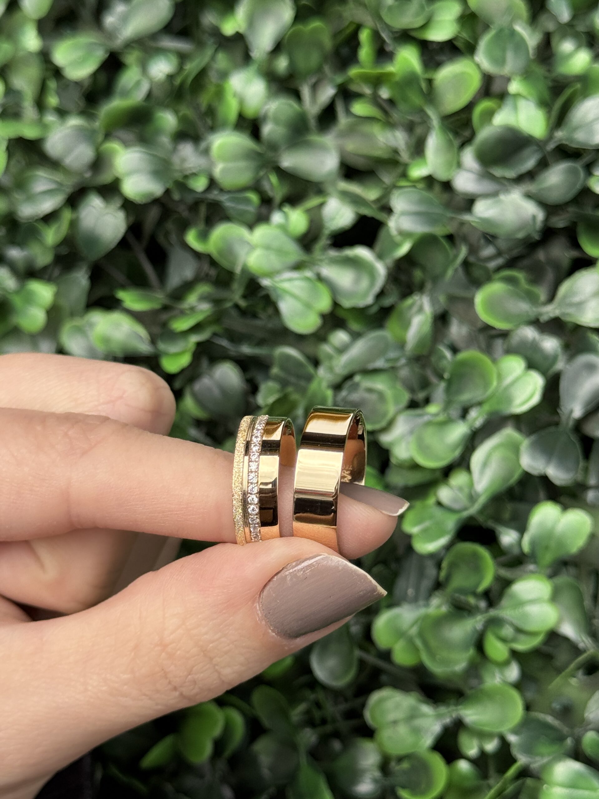 Par de aliança 6mm em Ouro - Imagem 2