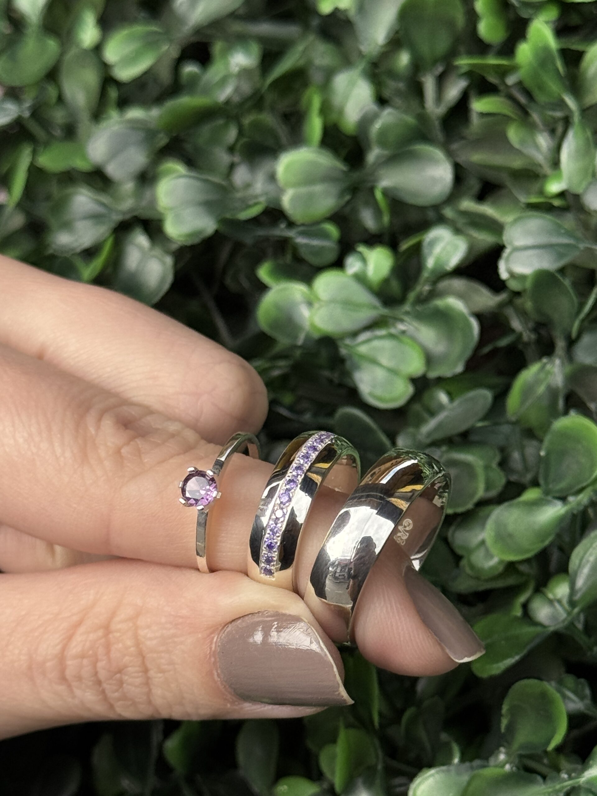 Par de aliança 6mm em prata - Imagem 4