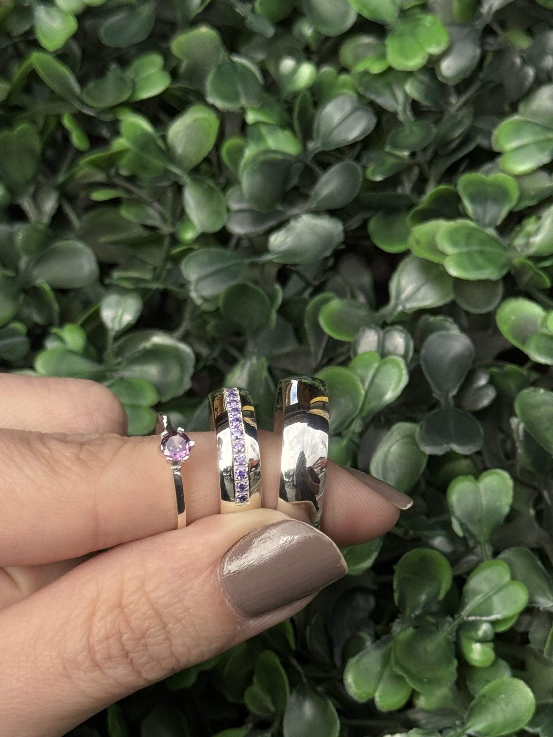 Par de aliança 6mm em prata