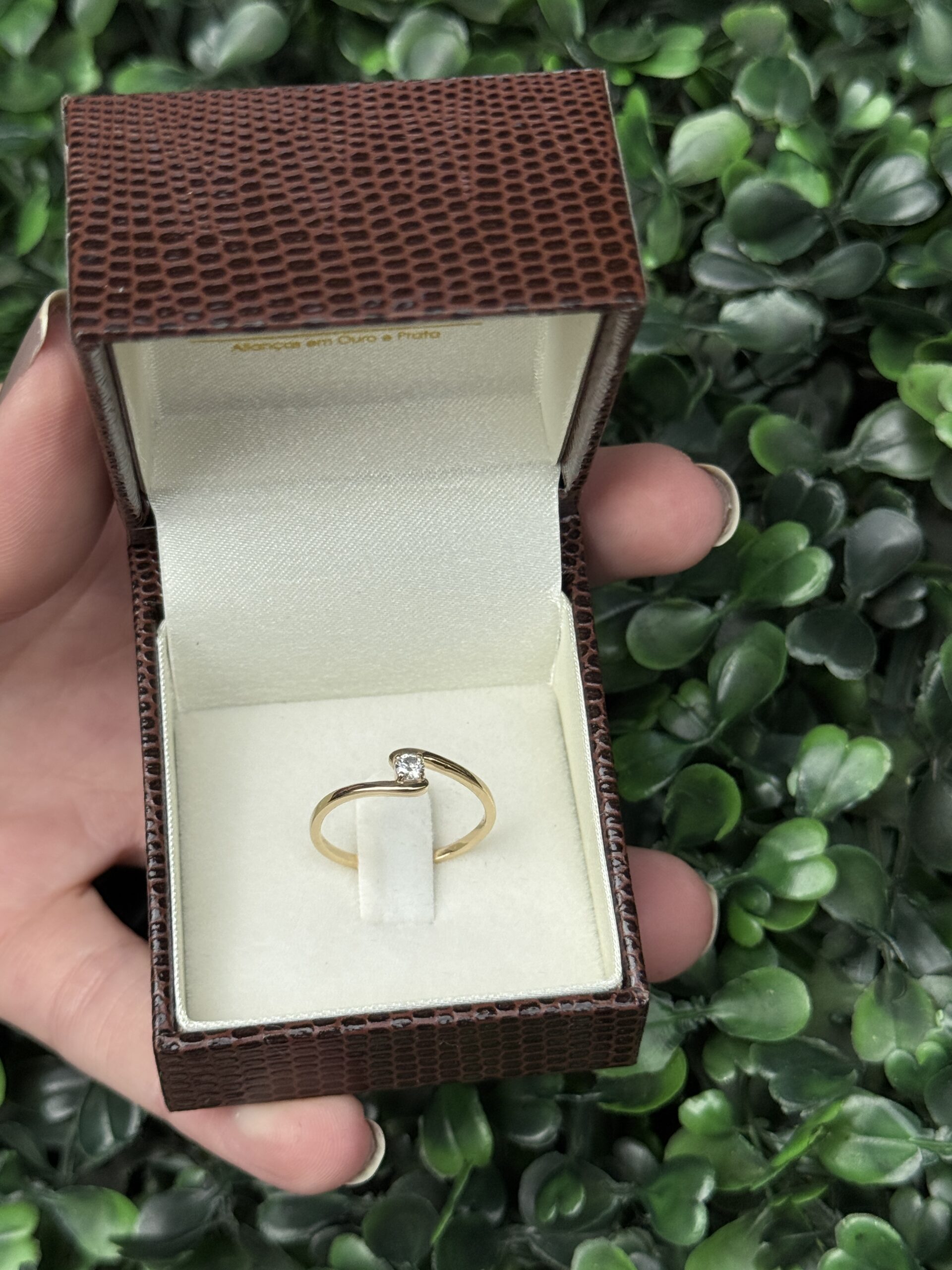 Solitário em ouro 18k - Imagem 8