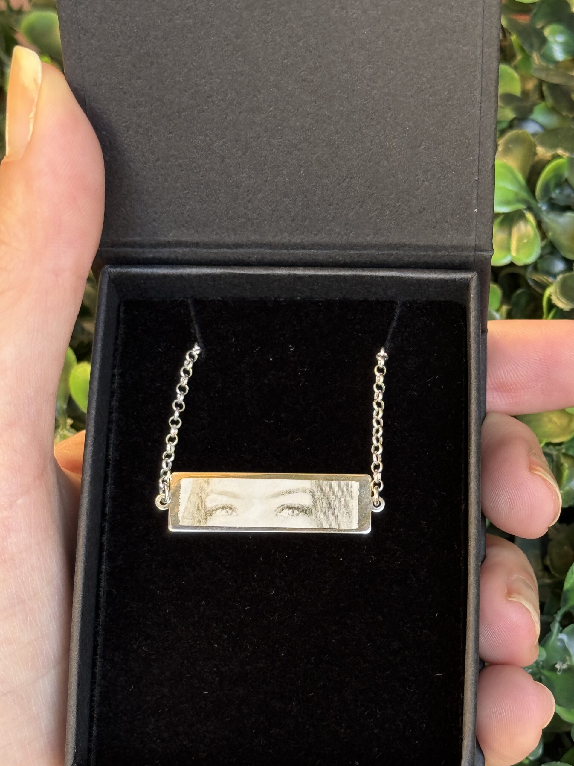 Pulseira prata foto gravação - Imagem 2