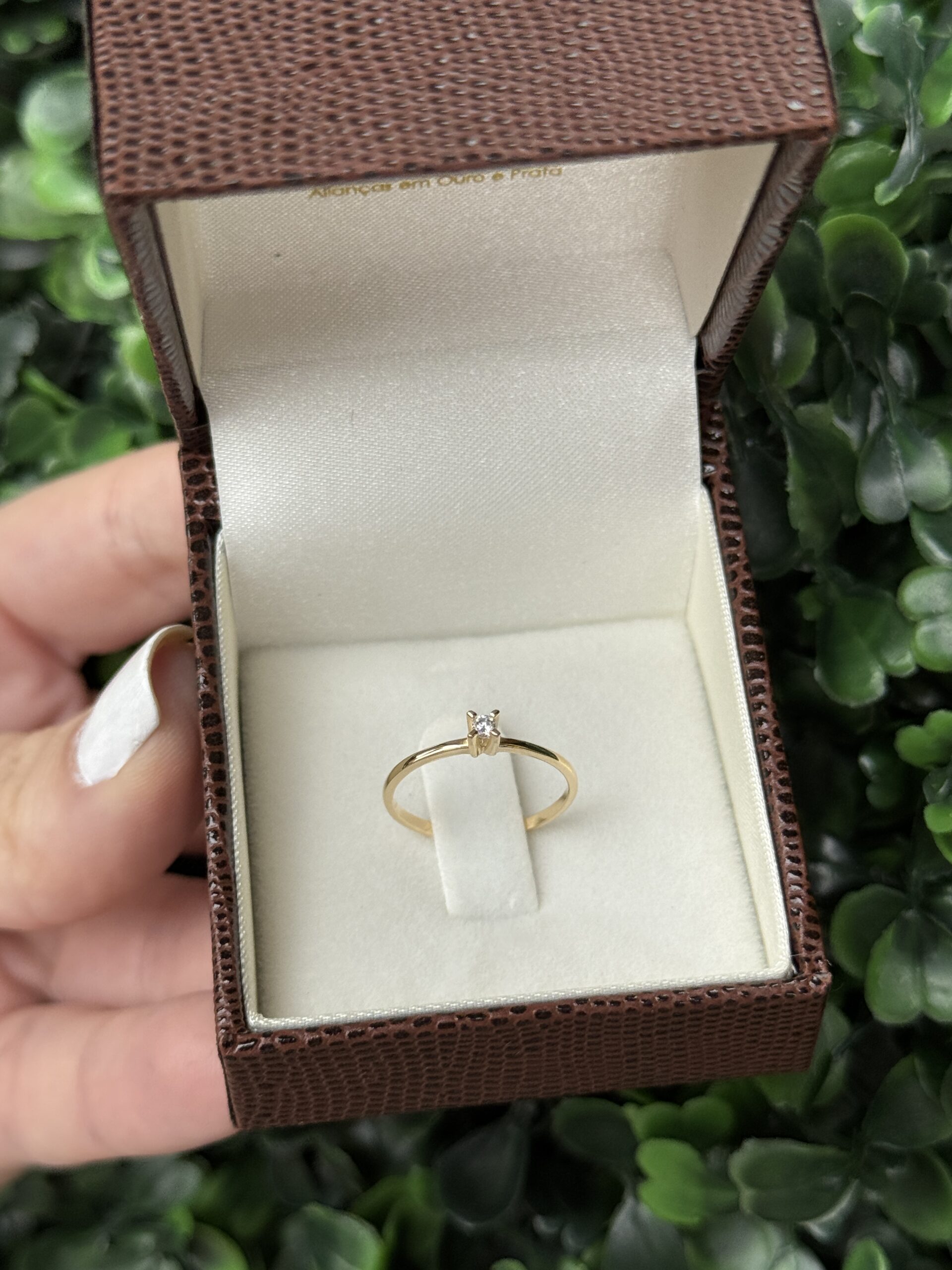 Solitário em ouro 18k - Imagem 4