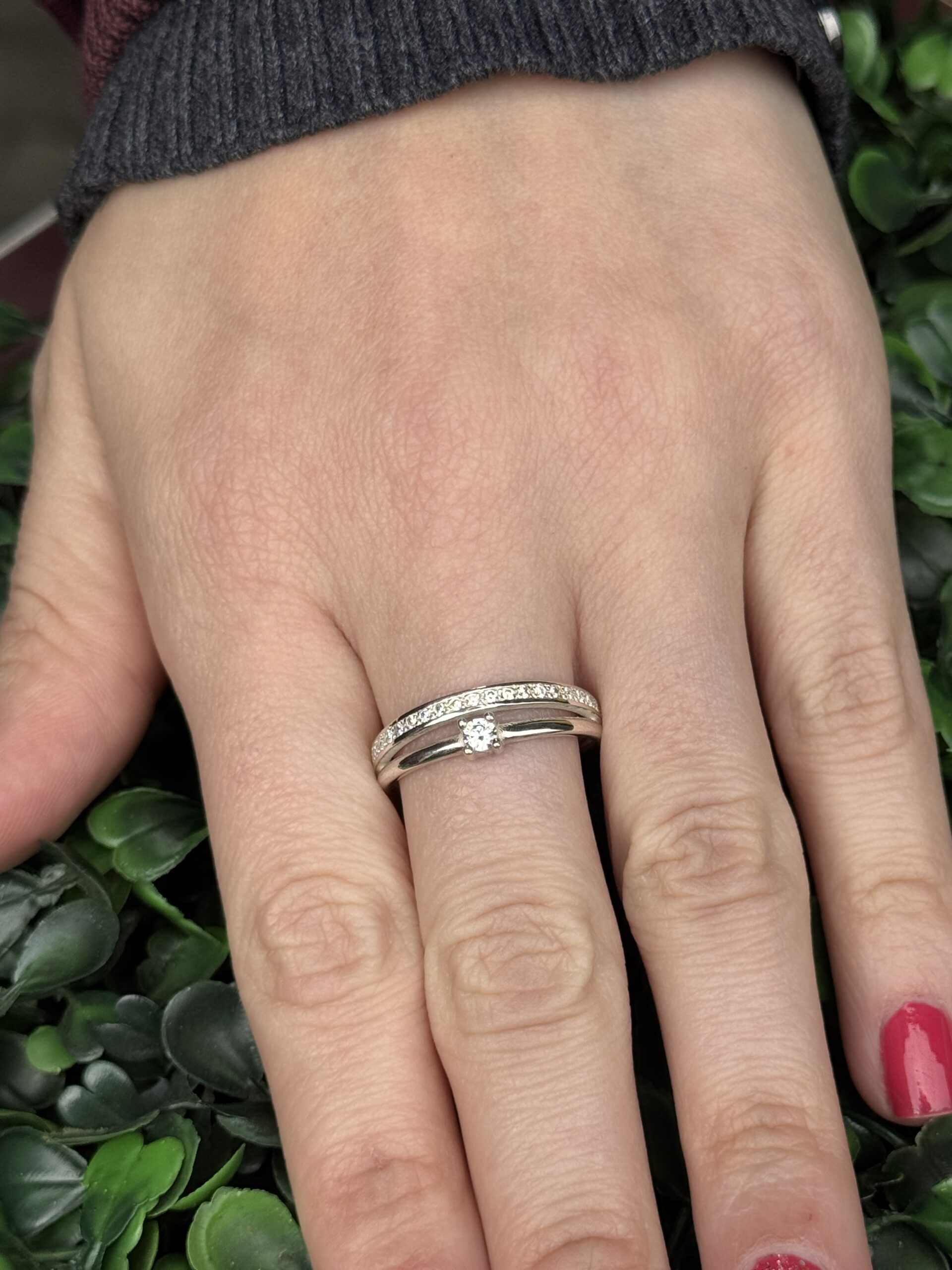 Solitário aparador em prata - Imagem 6