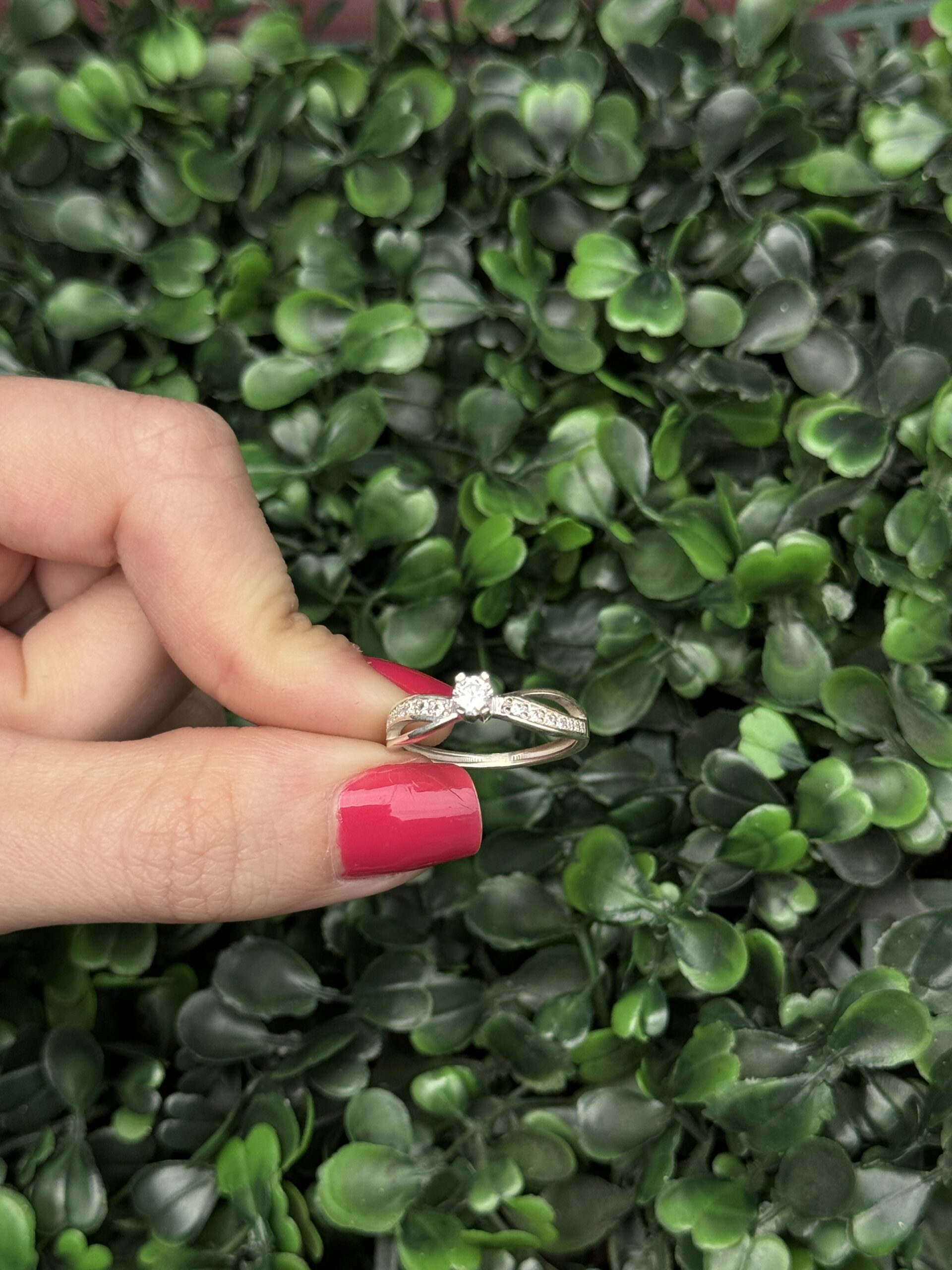 Solitário em prata cravejado - Imagem 6