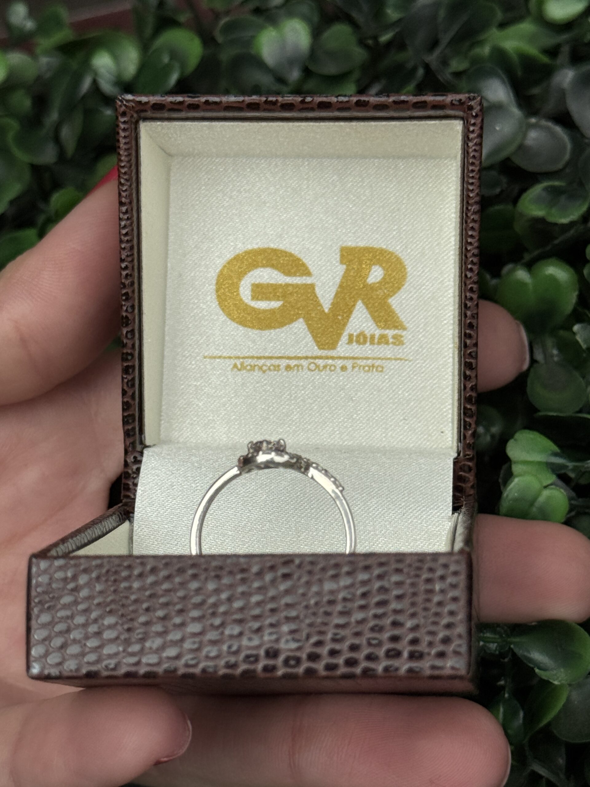 Solitário em prata cravejado - Imagem 3