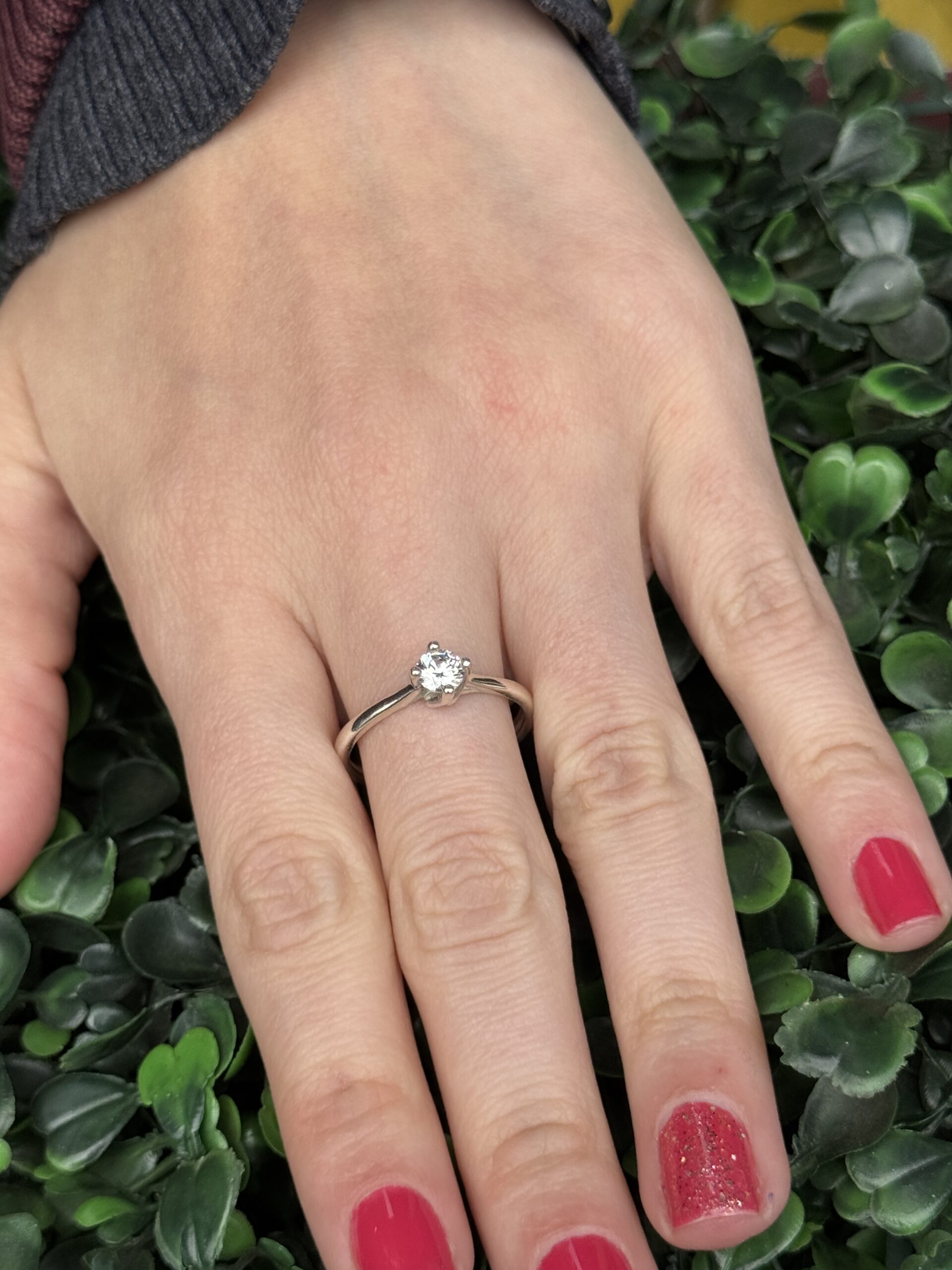 Solitário em prata - Imagem 5