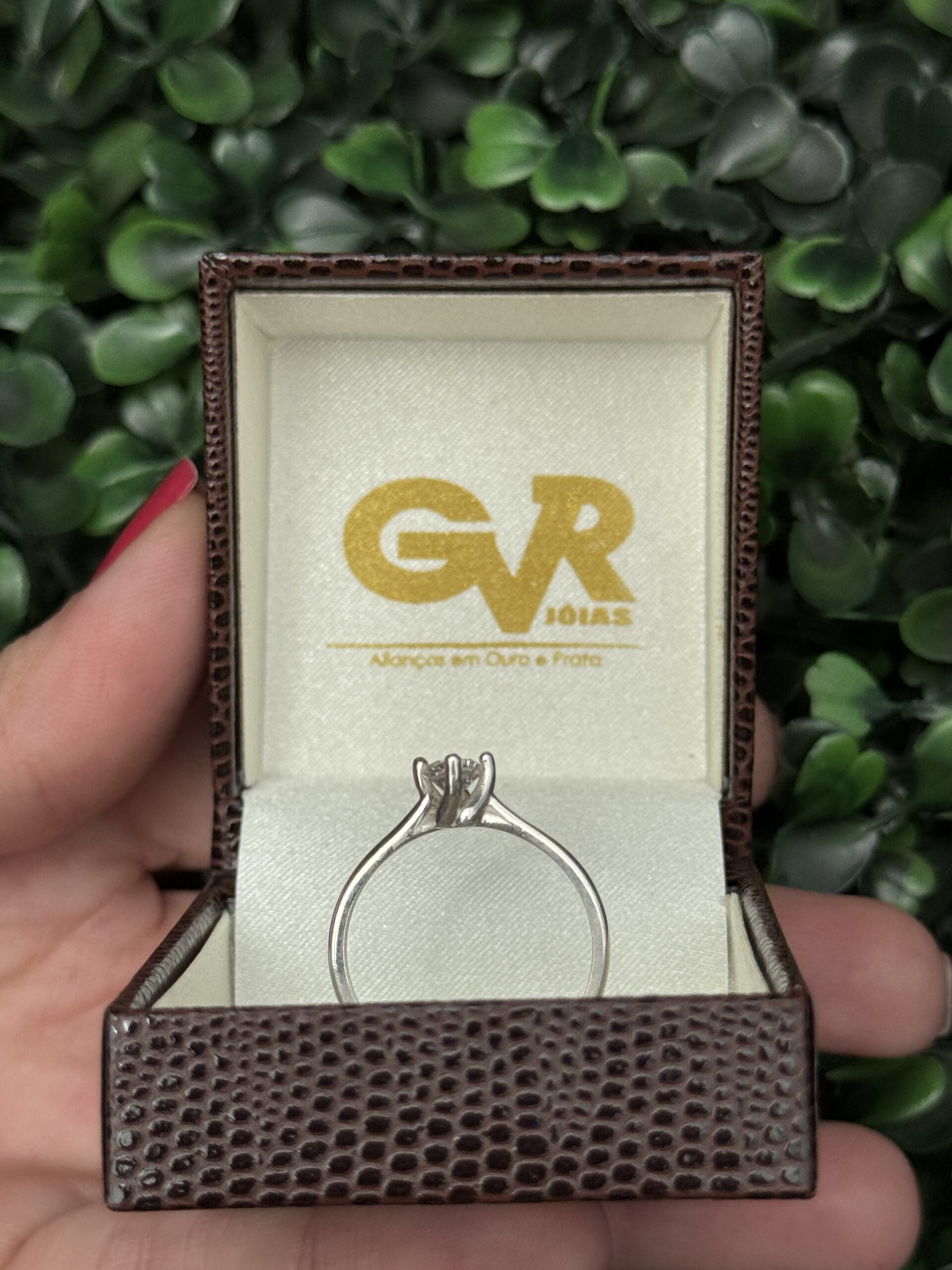 Solitário em prata - Imagem 2