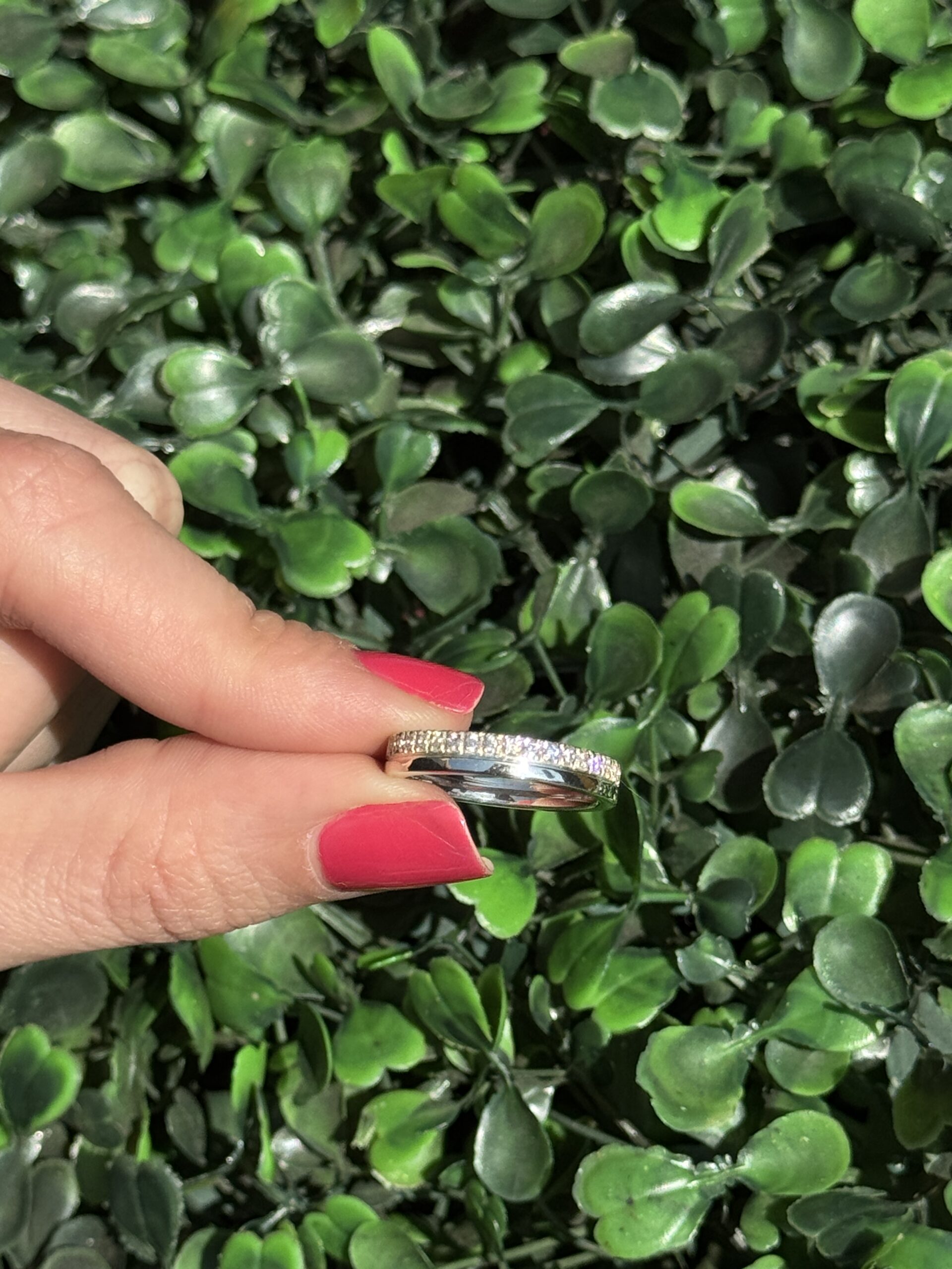 Meia aliança em prata - Imagem 6