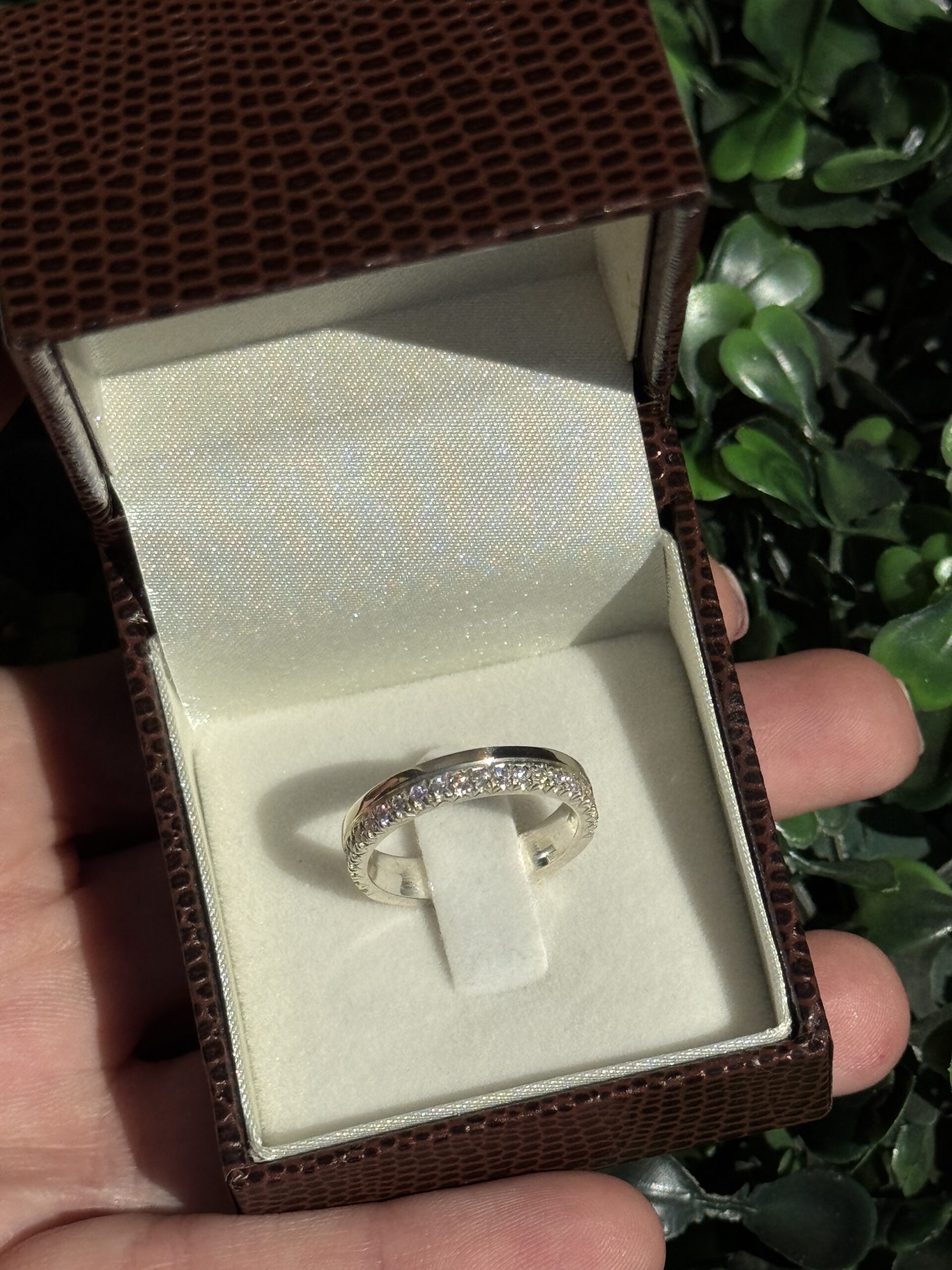 Meia aliança em prata - Imagem 2