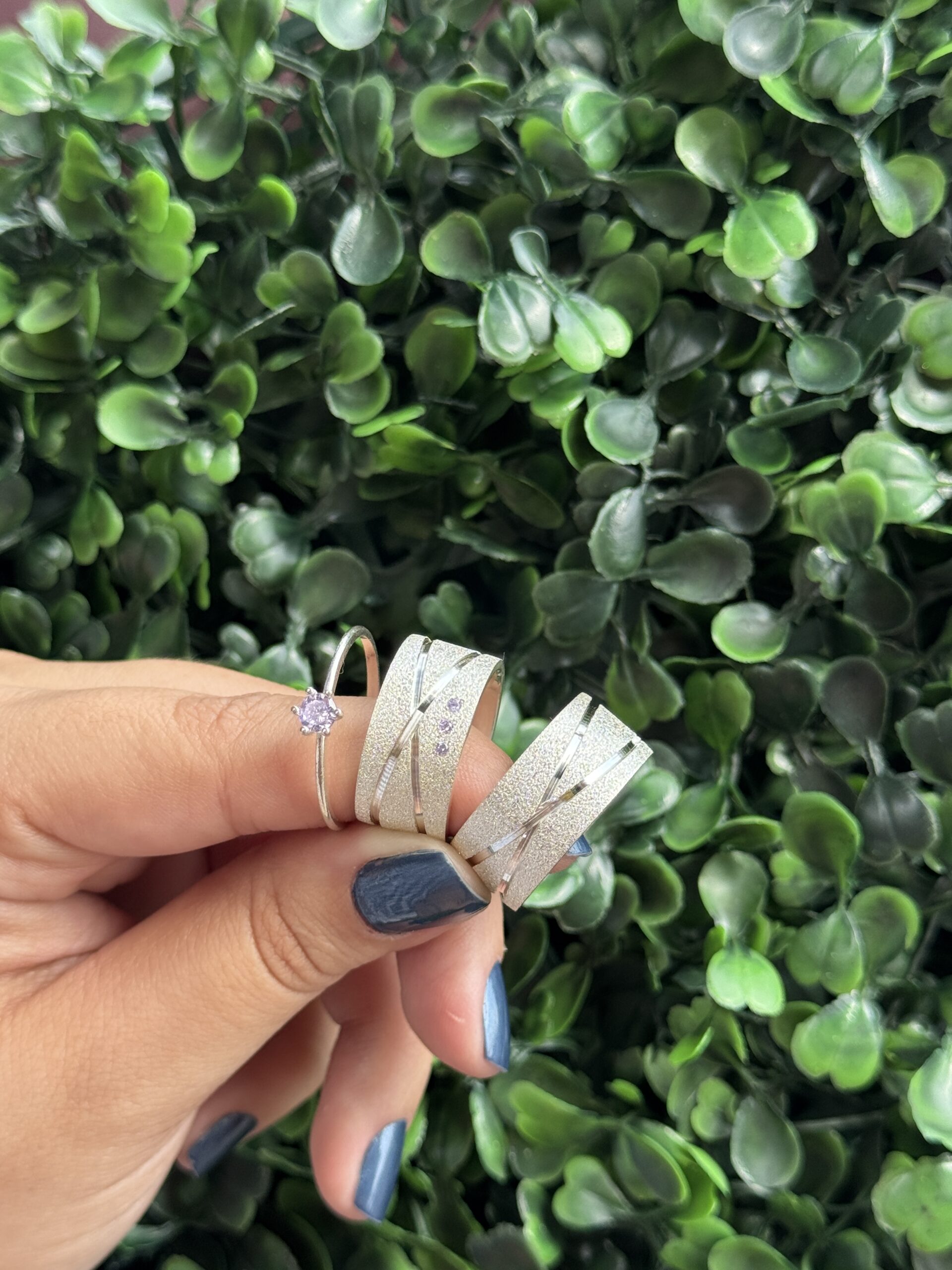 Par de aliança 10mm em prata - Imagem 4