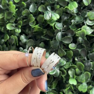 Par de aliança 10mm em prata