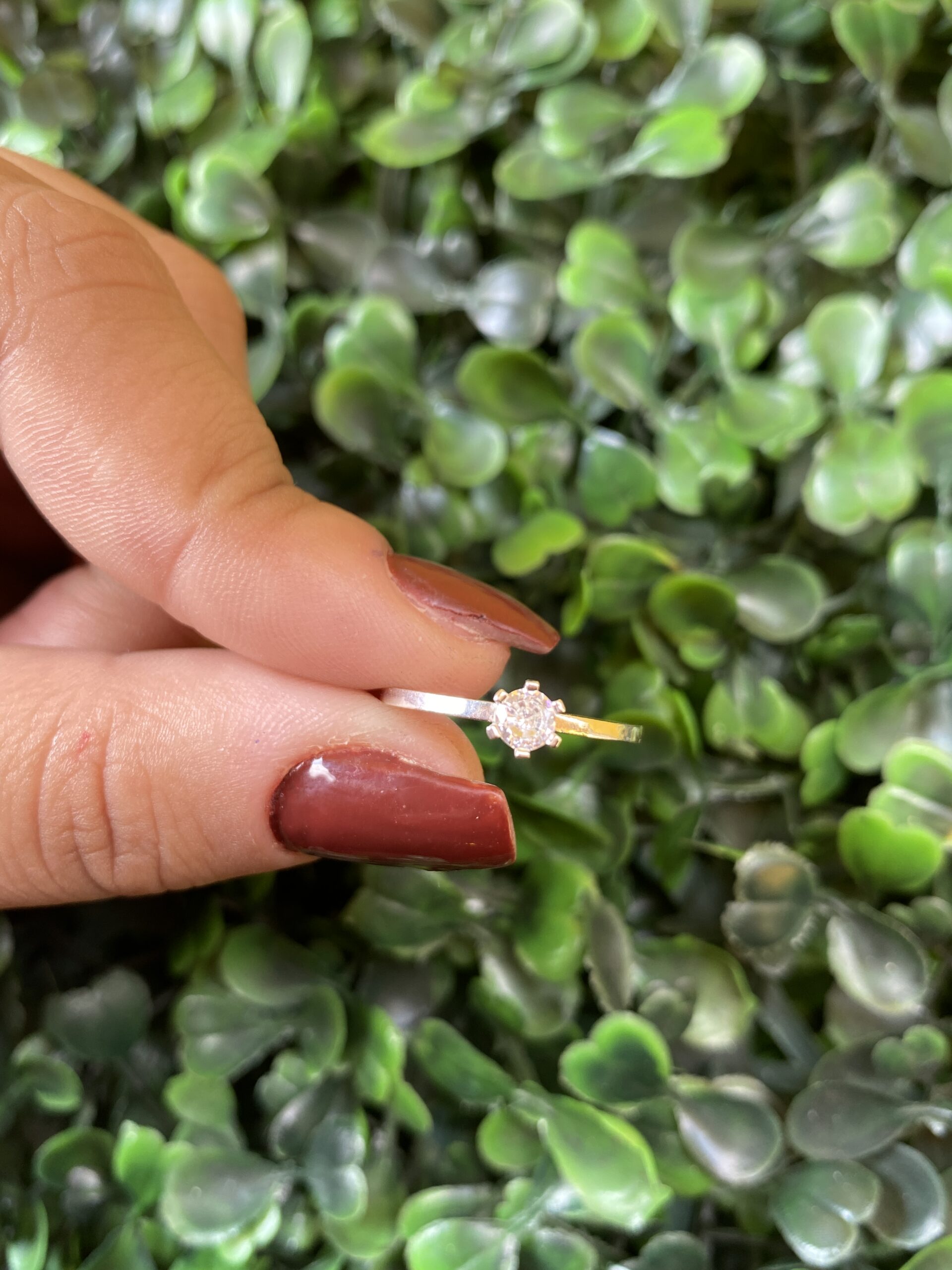 Solitário em prata simples - Imagem 4