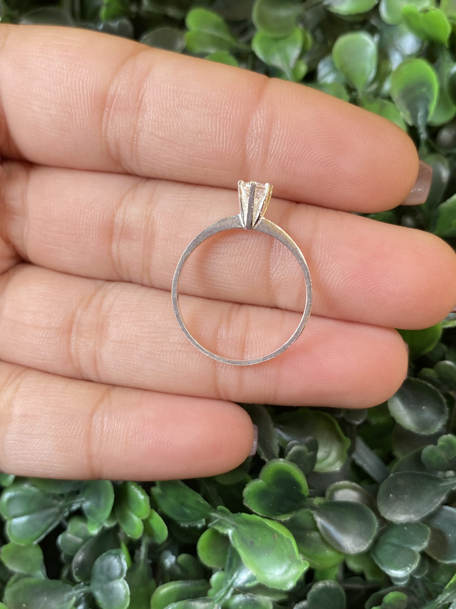 Solitário em prata simples - Imagem 2