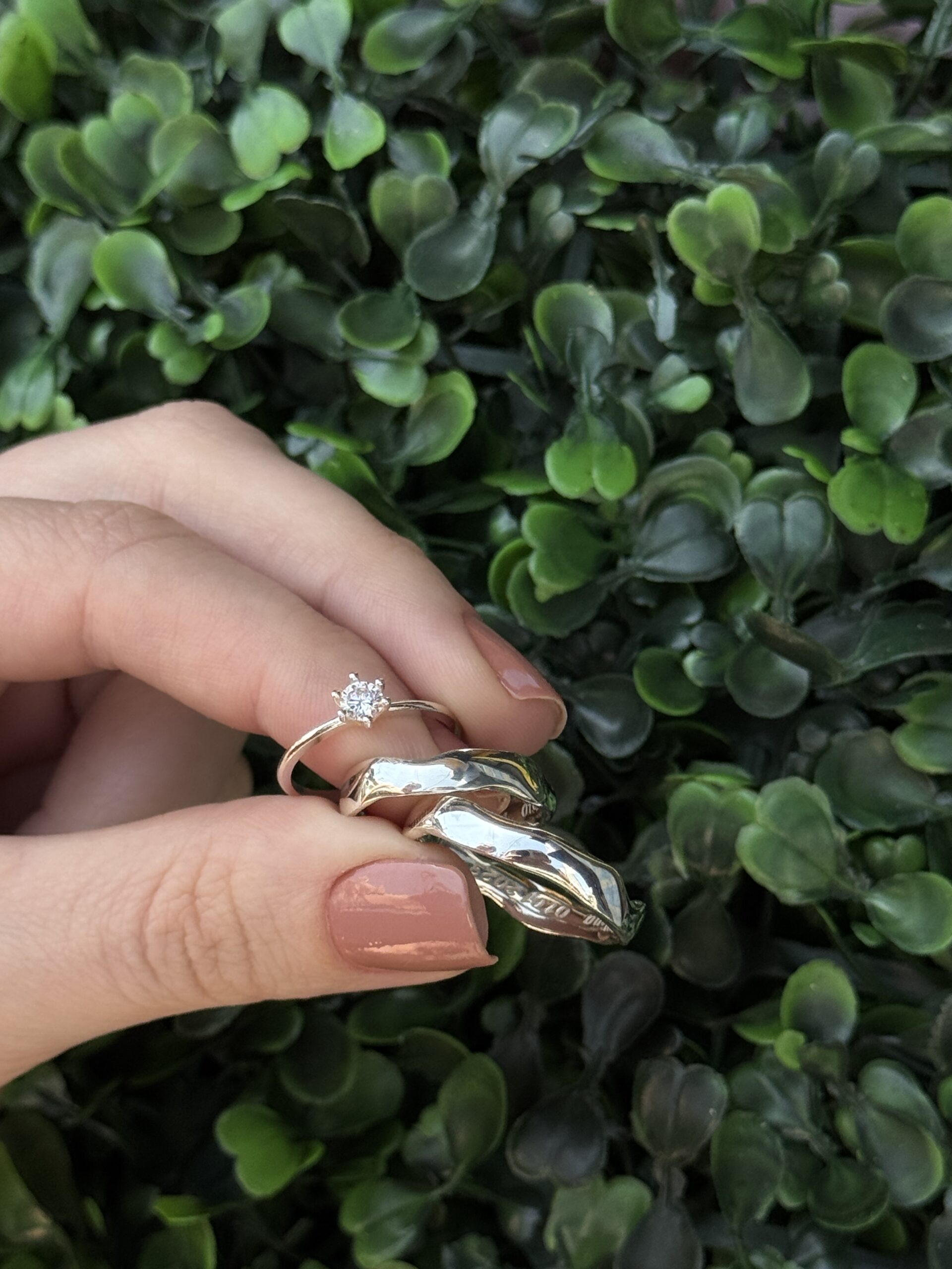 Par de aliança 4mm em prata - Imagem 2