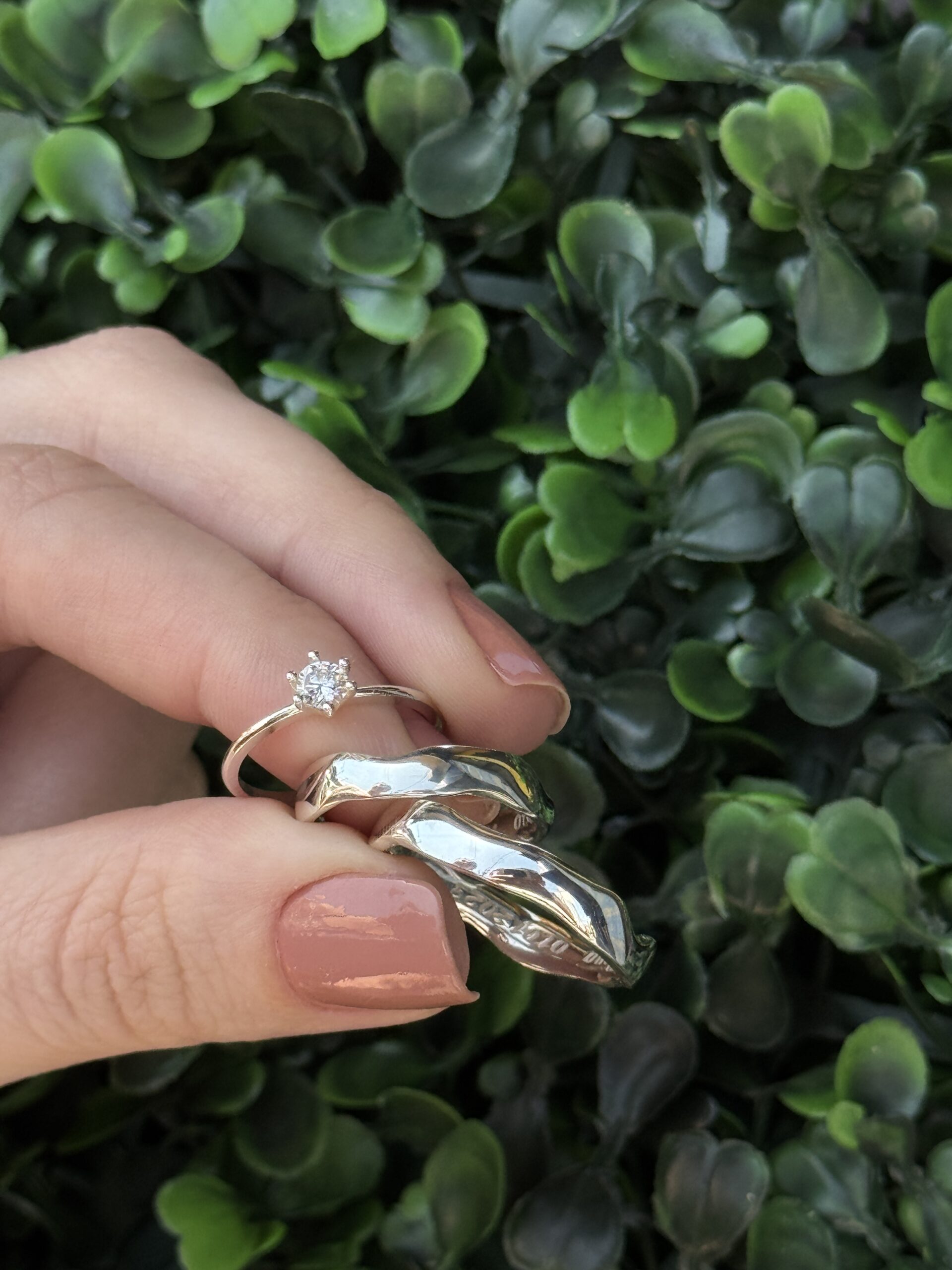 Par de aliança 4mm em prata - Imagem 4