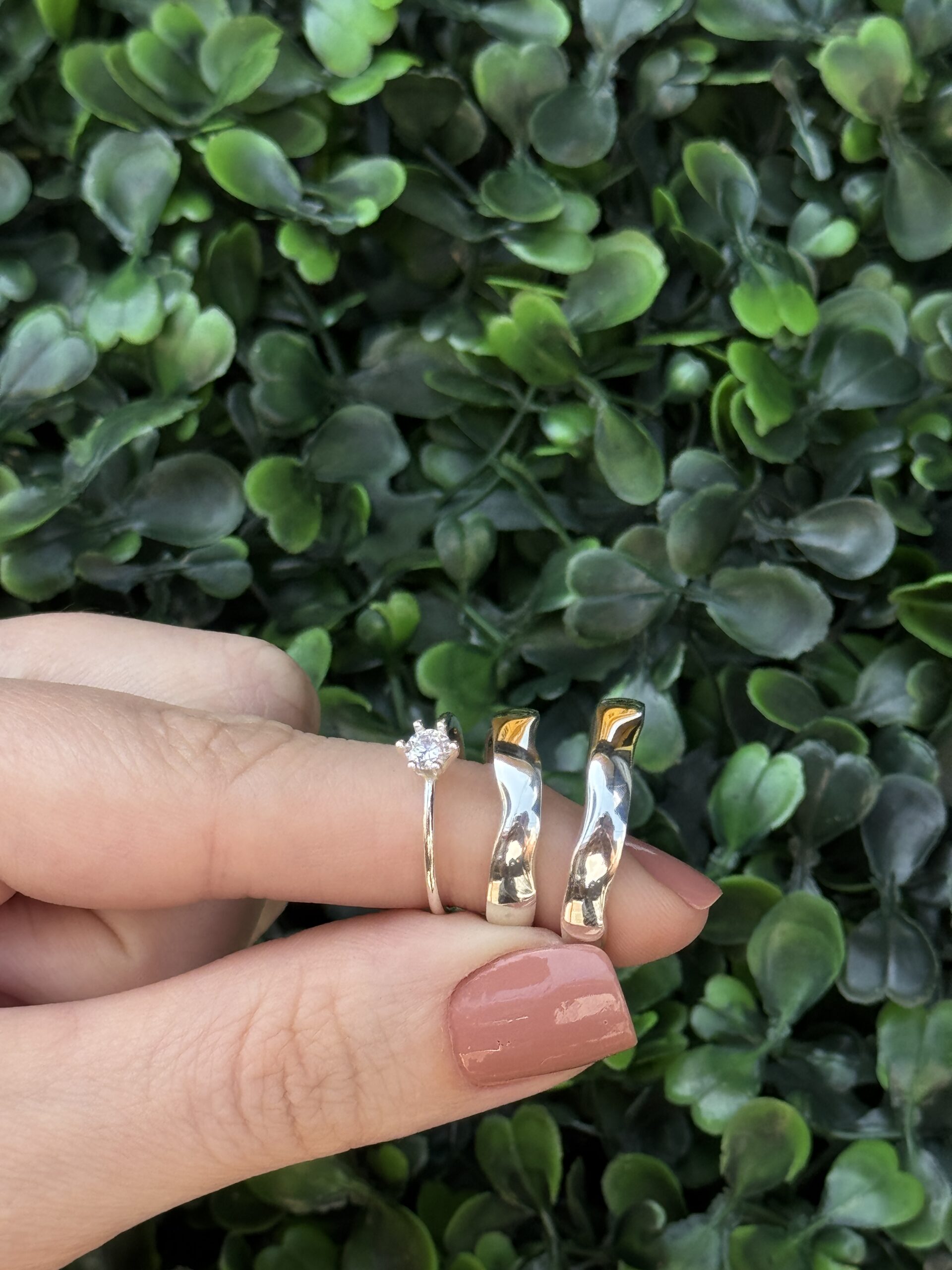 Par de aliança 4mm em prata - Imagem 3