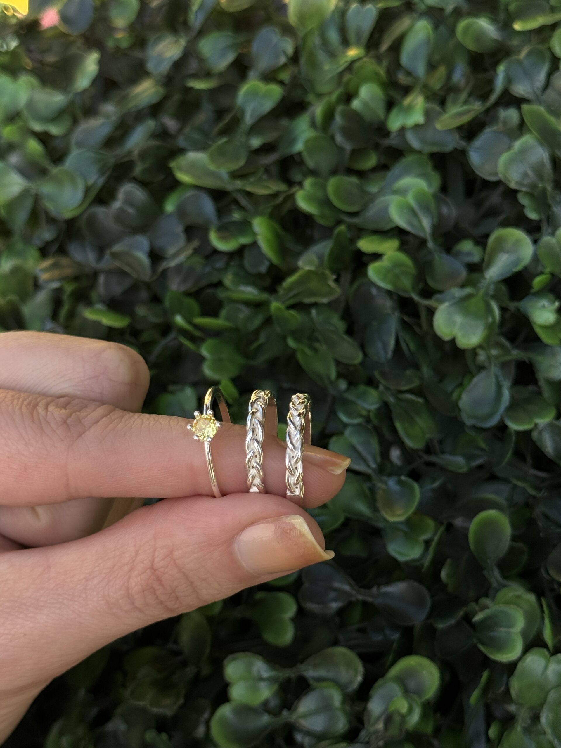 Par de aliança 3mm em prata - Imagem 5