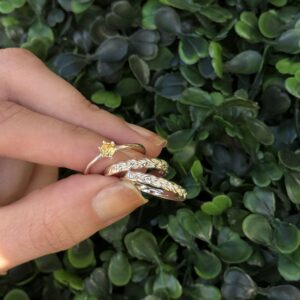 Par de aliança 3mm em prata