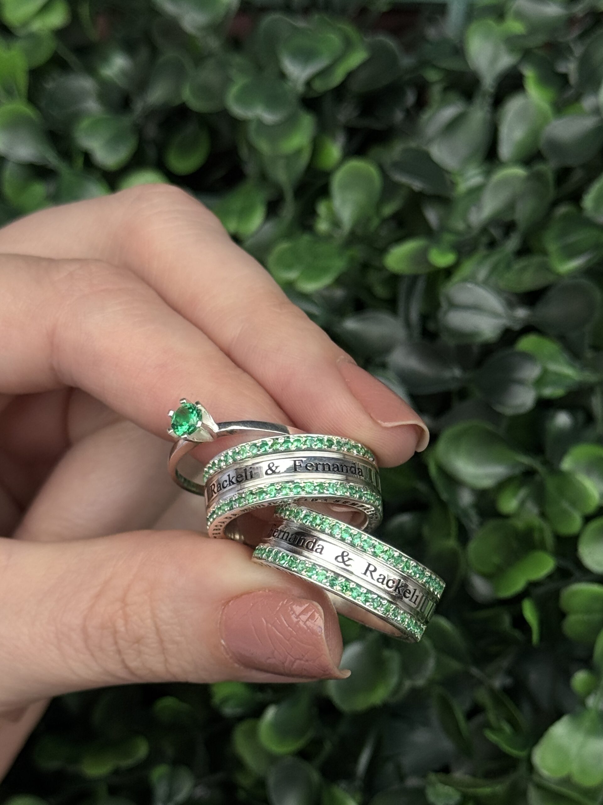 Par de aliança 7 em prata - Imagem 6