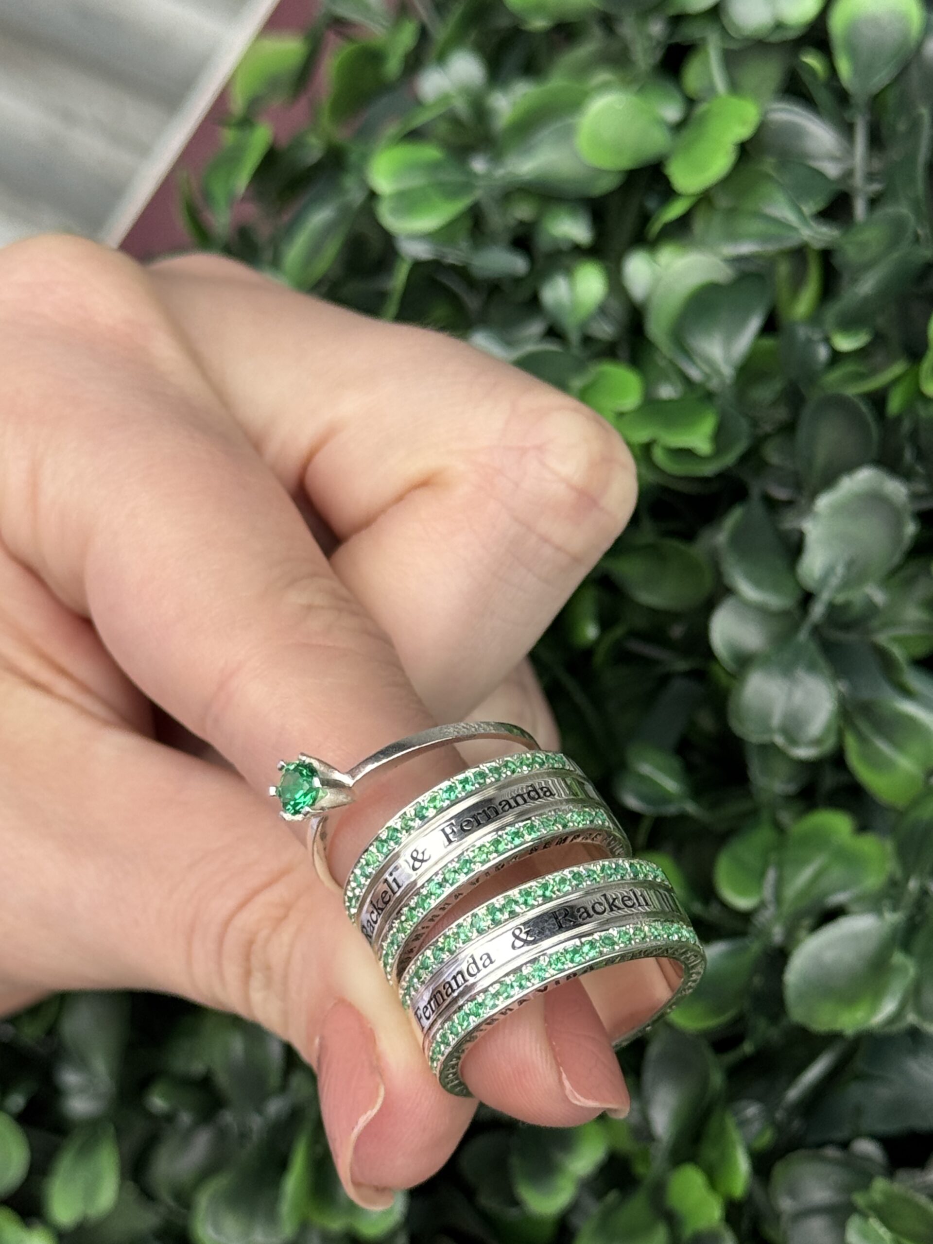 Par de aliança 7 em prata - Imagem 4