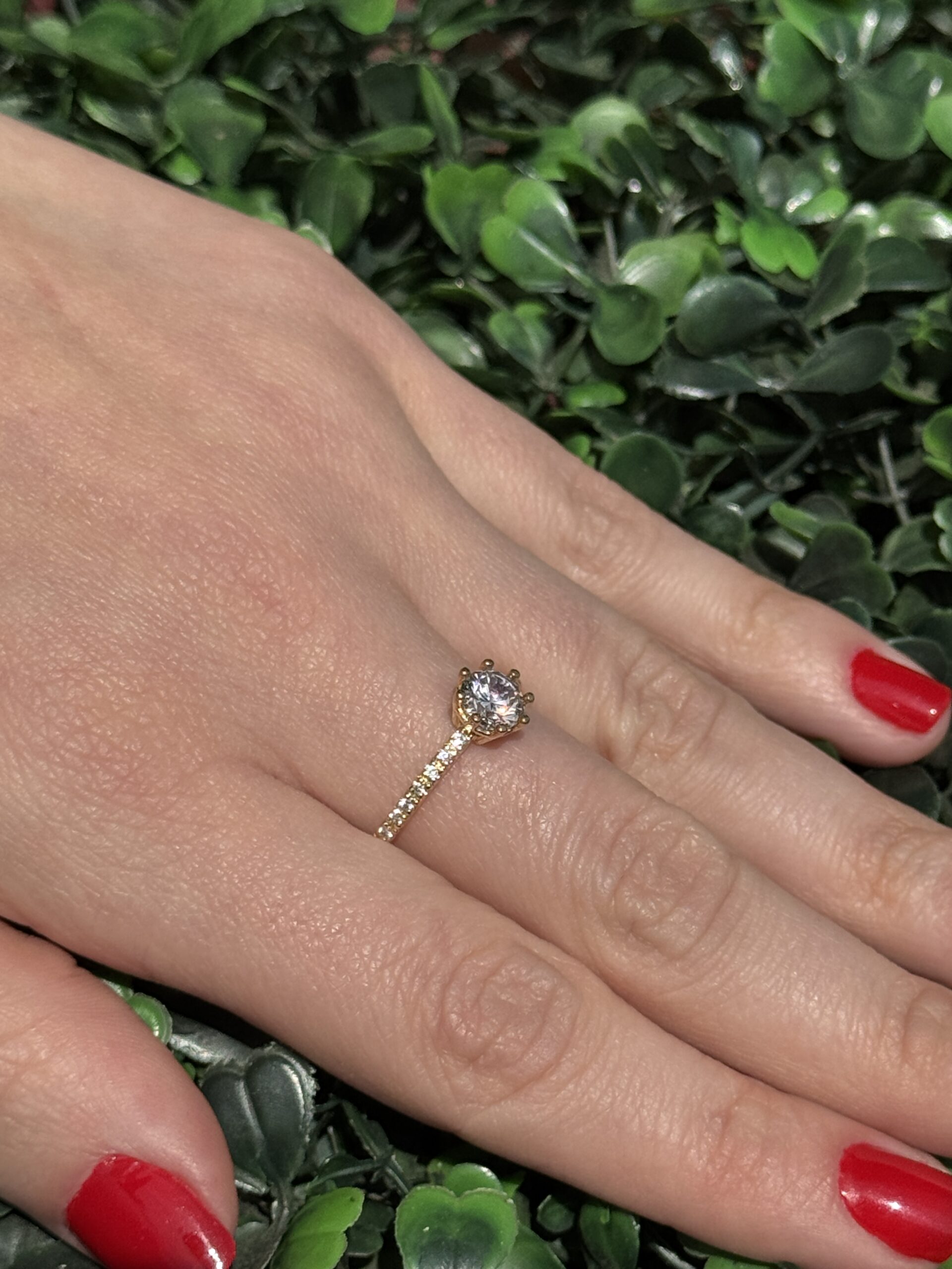 Solitário em ouro 18k - Imagem 6