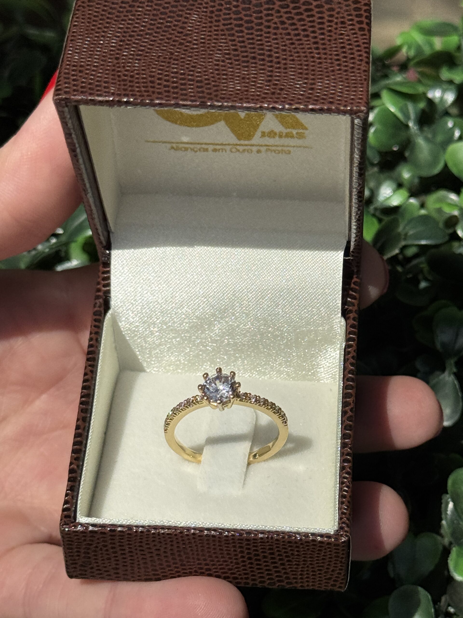 Solitário em ouro 18k - Imagem 5