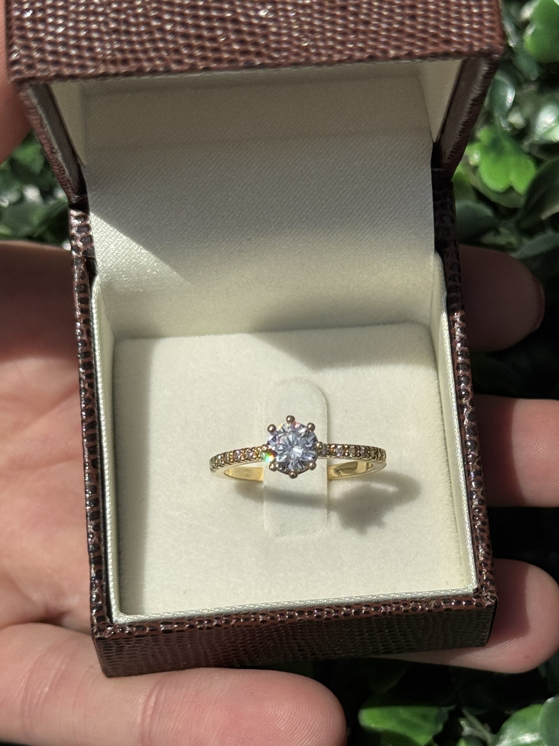 Solitário em ouro 18k - Imagem 4