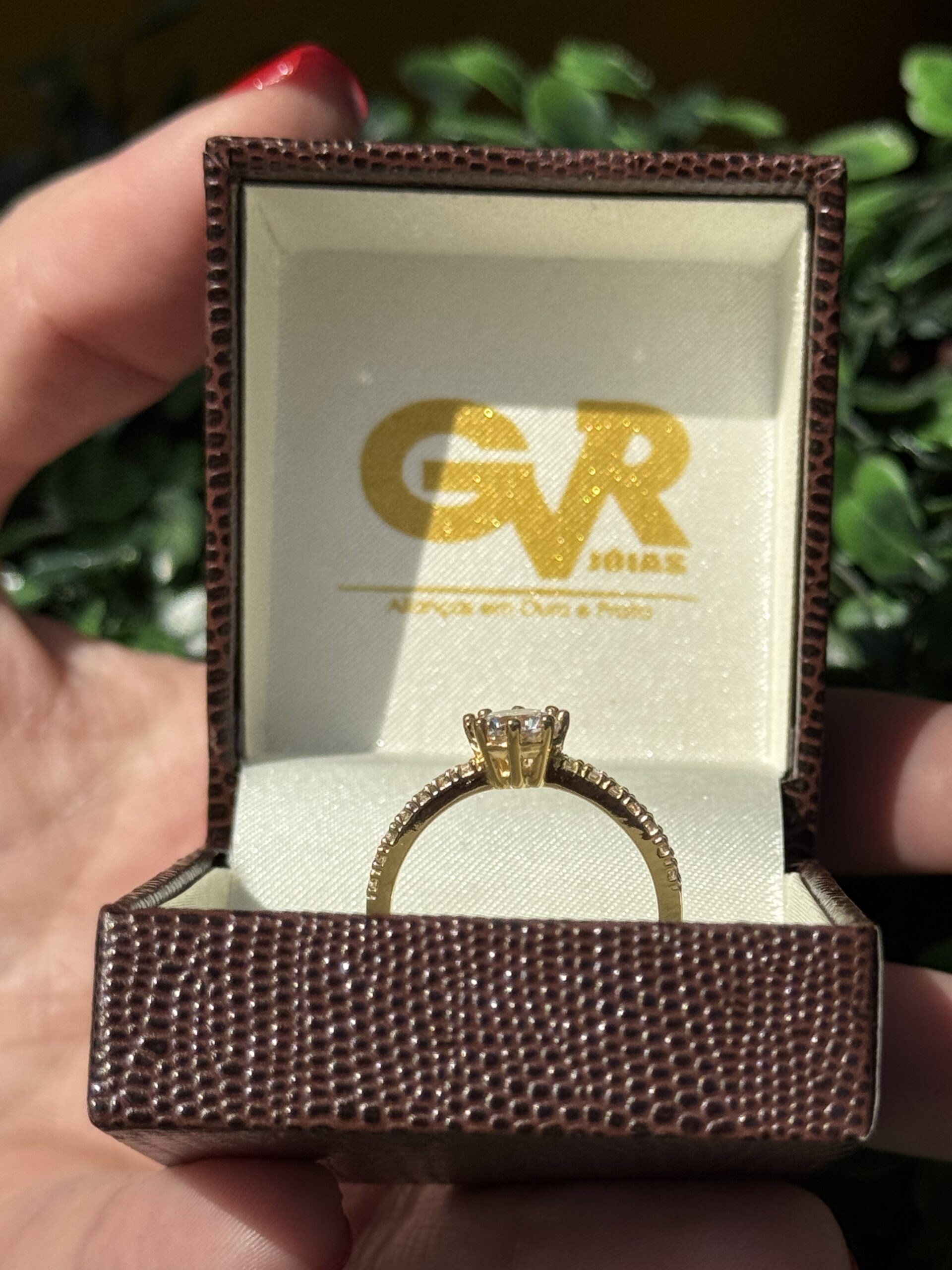 Solitário em ouro 18k - Imagem 2