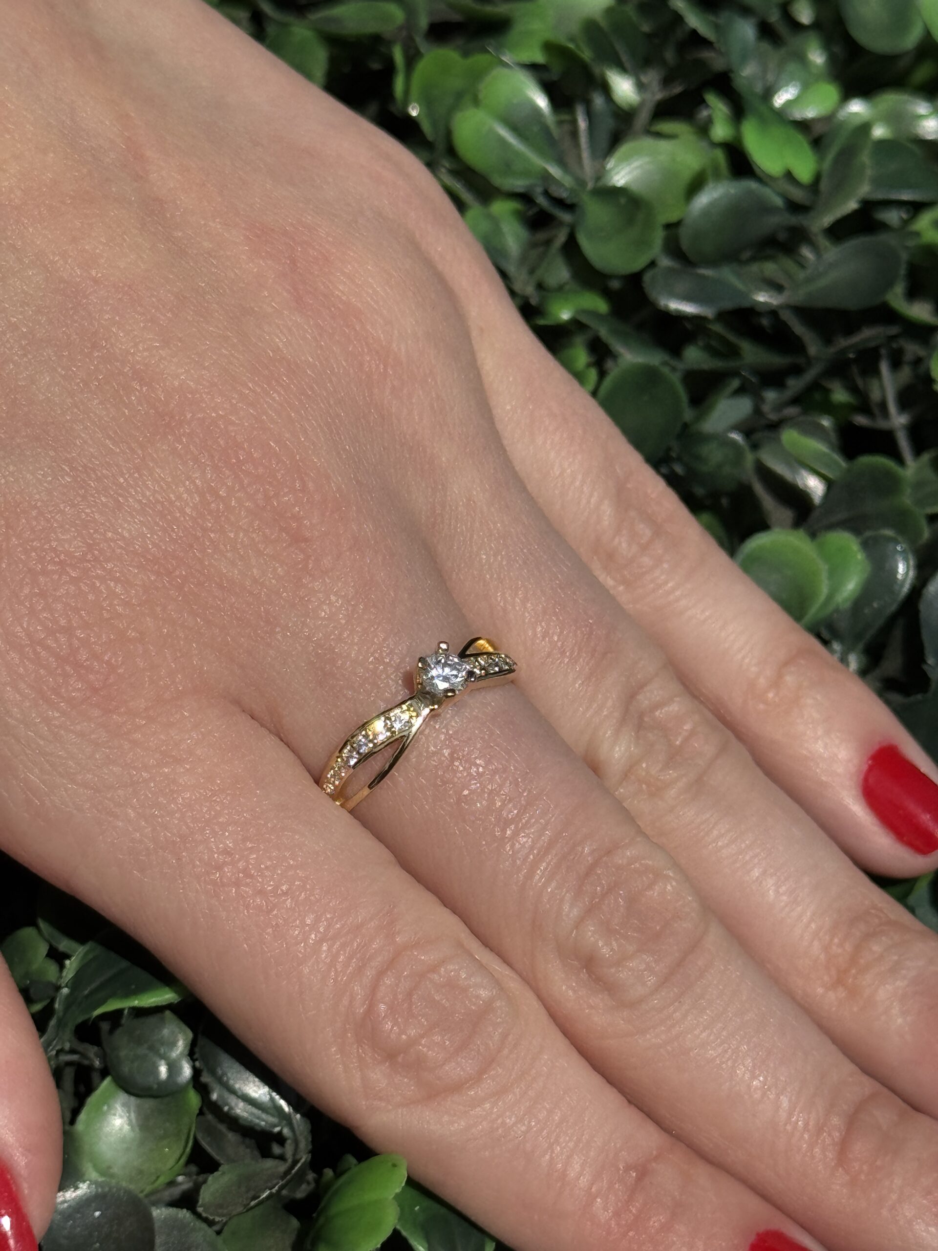 Solitário em ouro 18k - Imagem 5