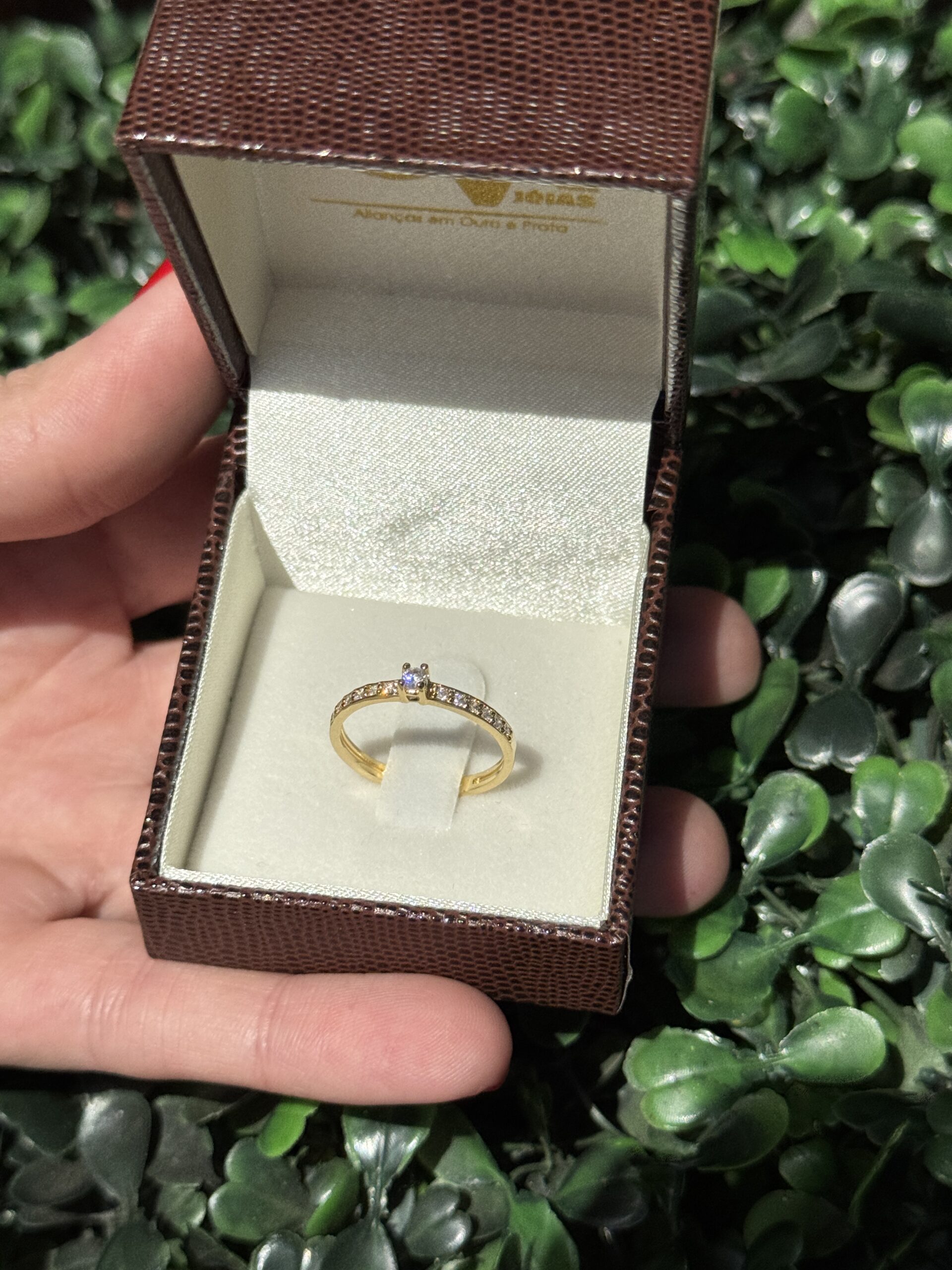 Solitário em ouro 18k - Imagem 4