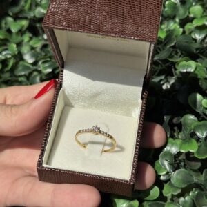 Solitário em ouro 18k