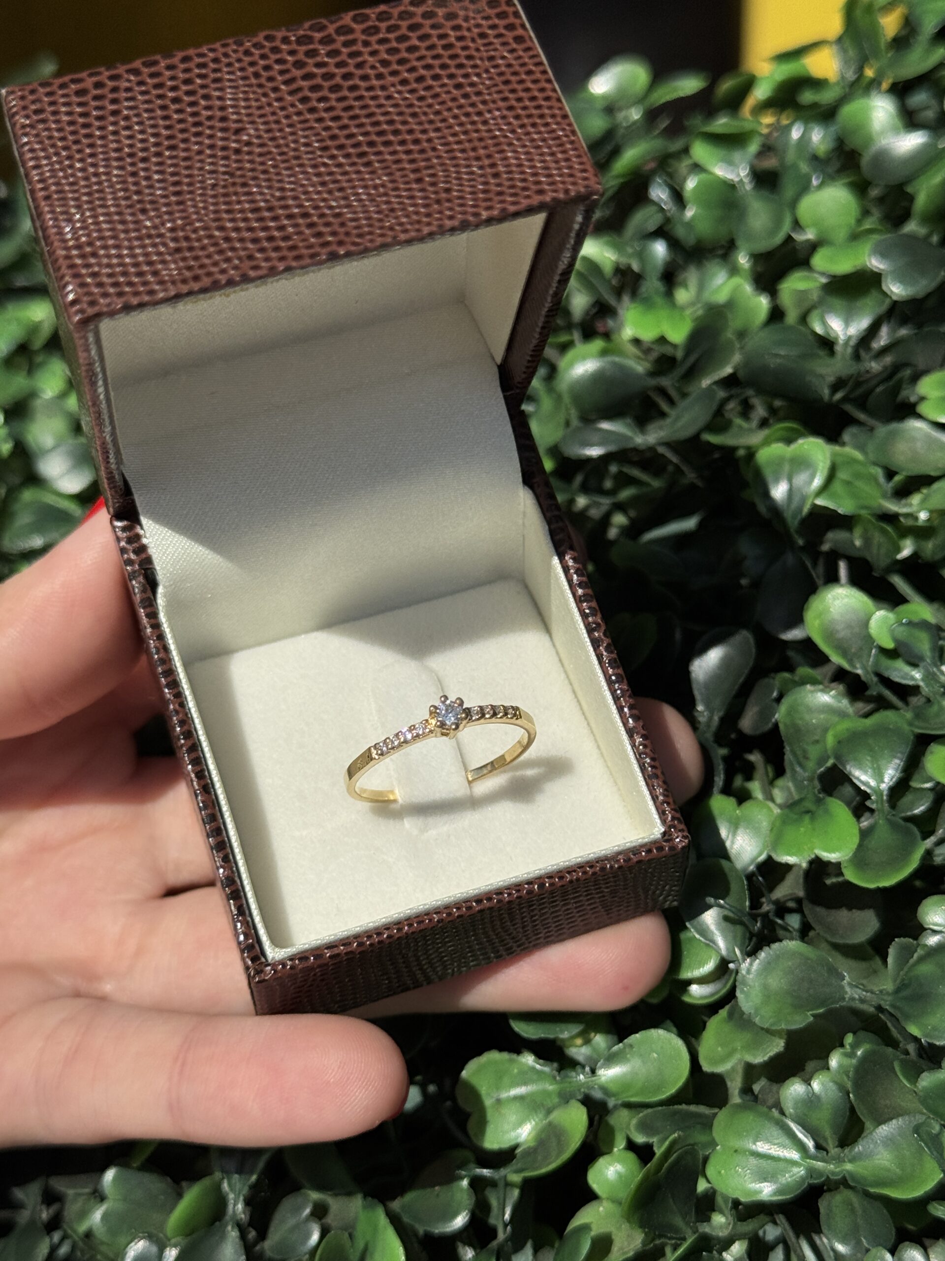 Solitário em ouro 18k - Imagem 3