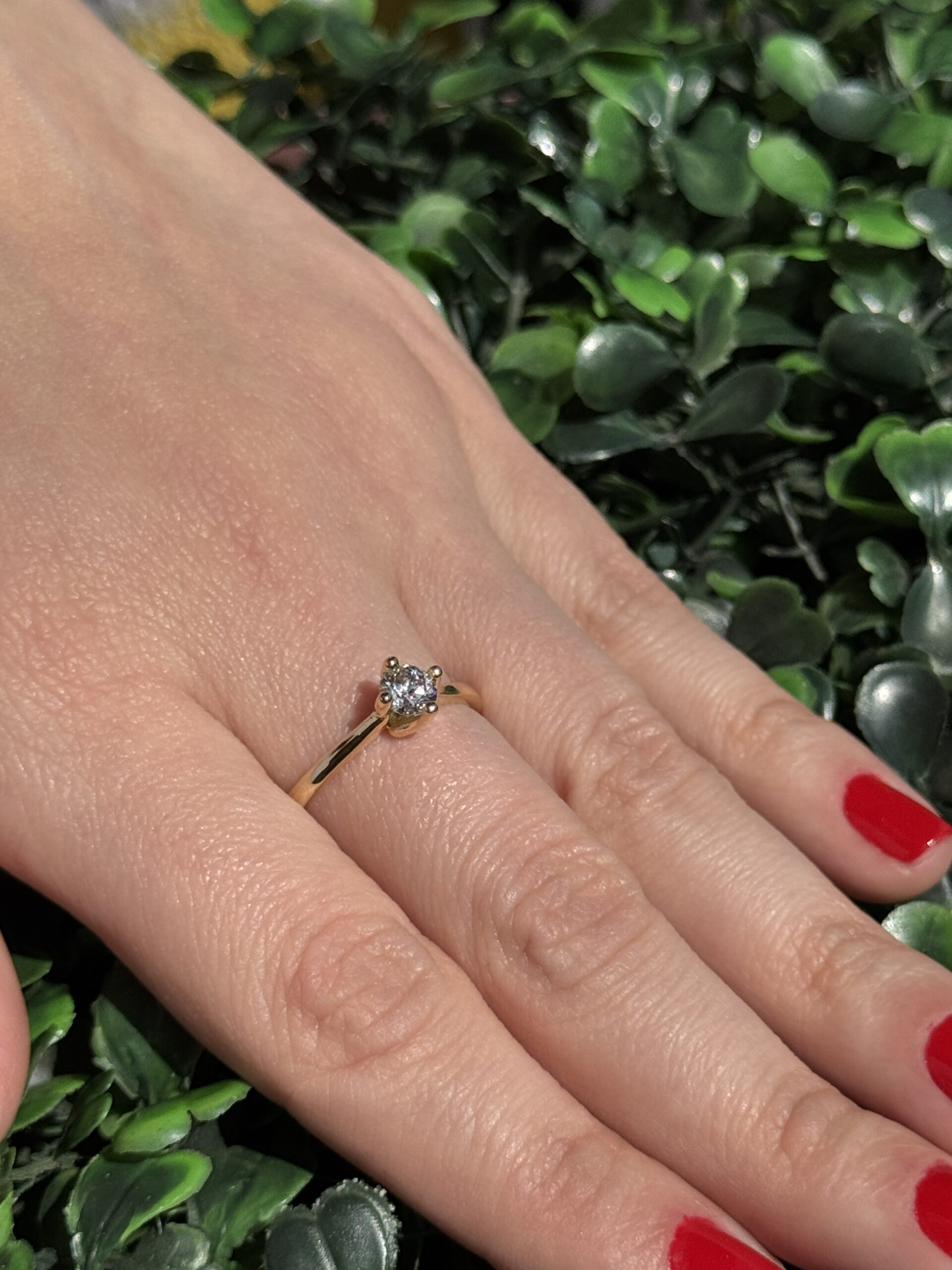 Solitário em ouro 18k - Imagem 6