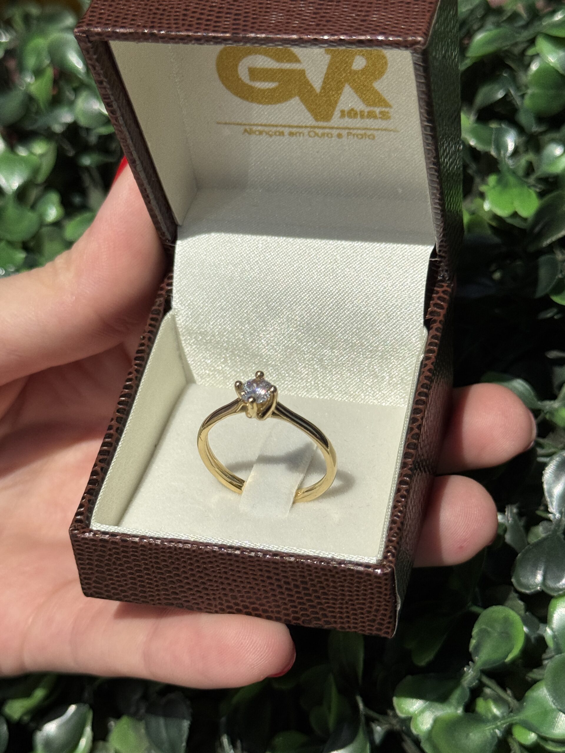 Solitário em ouro 18k - Imagem 5