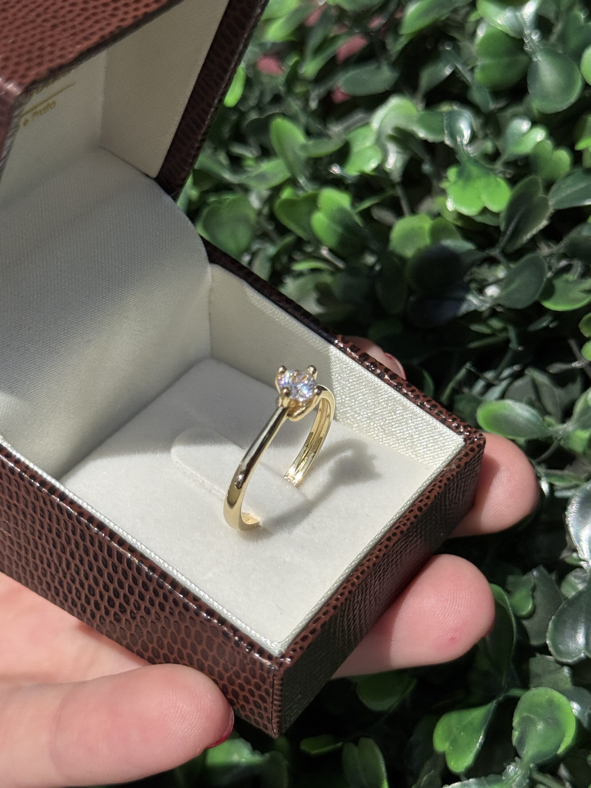 Solitário em ouro 18k - Imagem 3