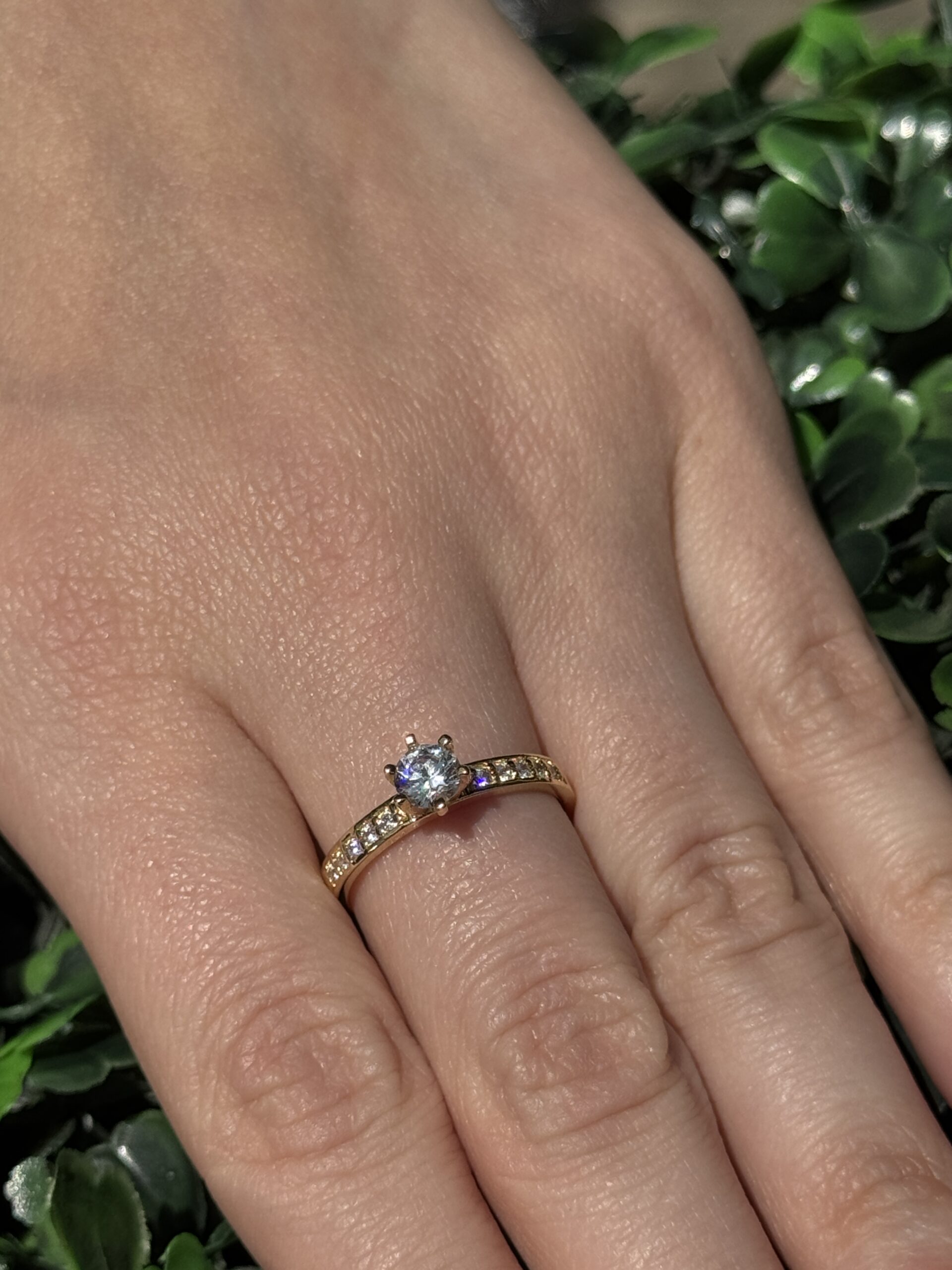 Solitário em ouro 18k - Imagem 6