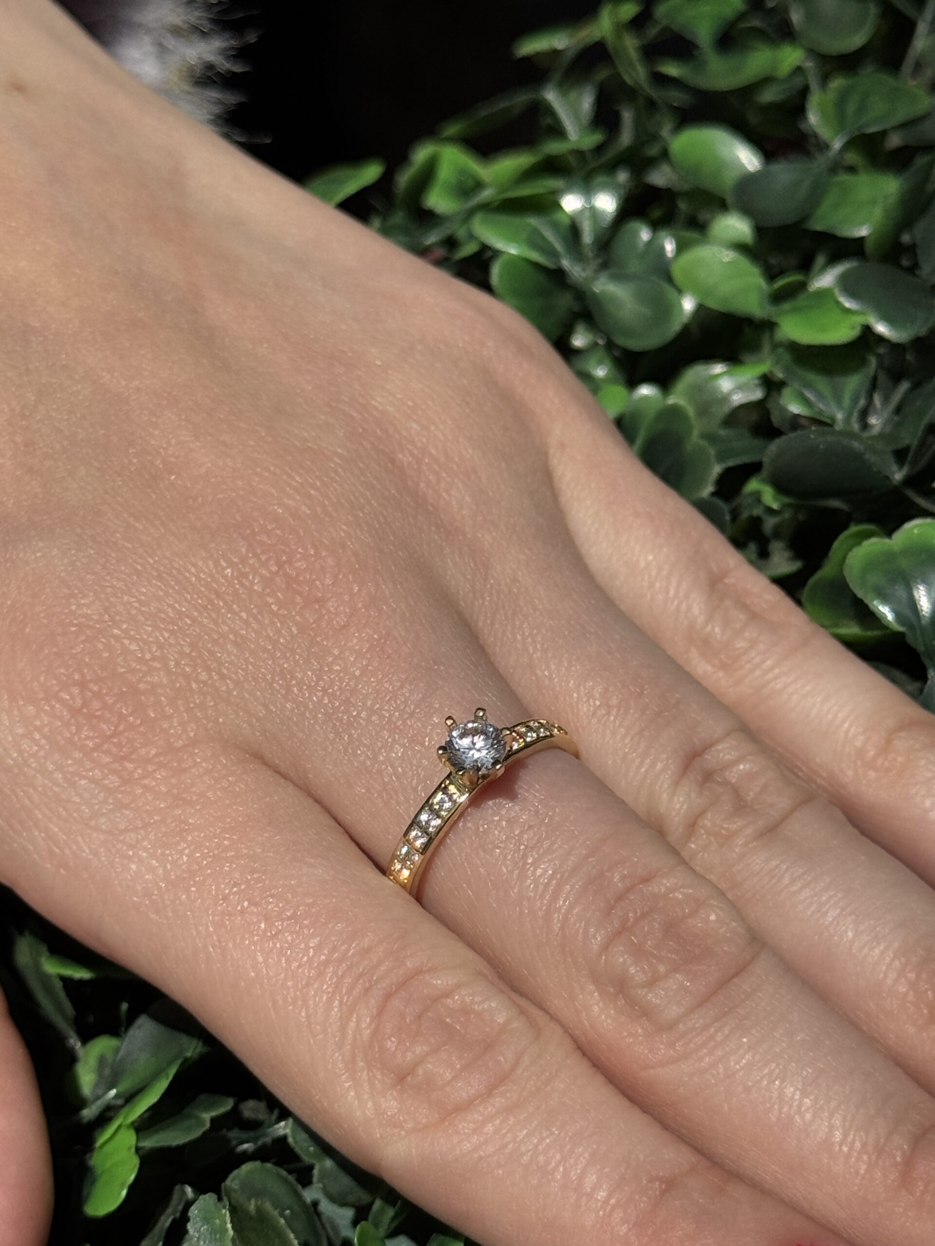 Solitário em ouro 18k - Imagem 5