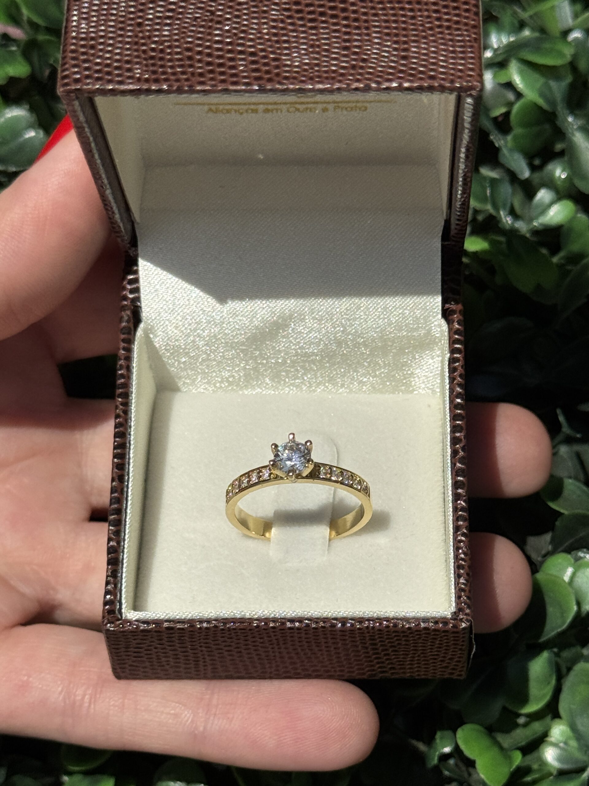 Solitário em ouro 18k - Imagem 4