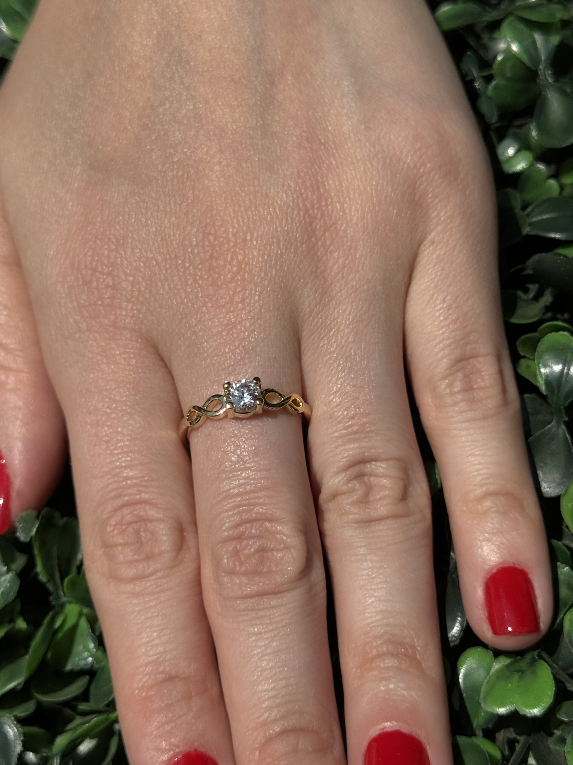 Solitário em ouro 18k - Imagem 7