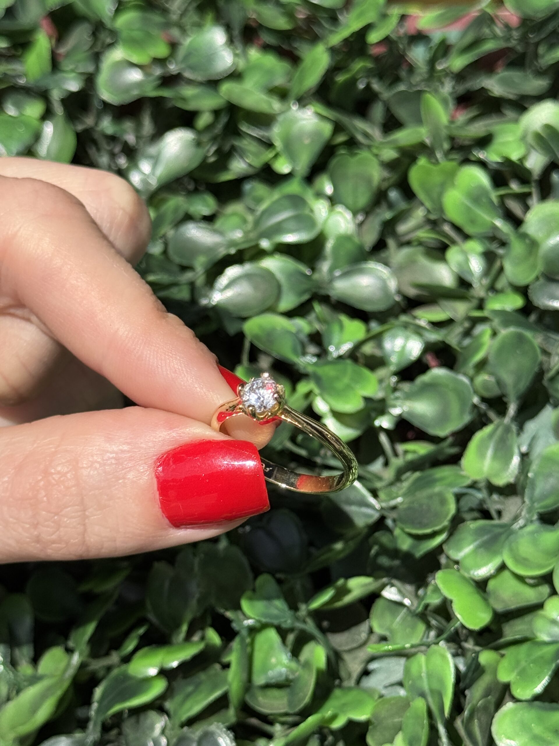 Solitário em ouro 18k - Imagem 7