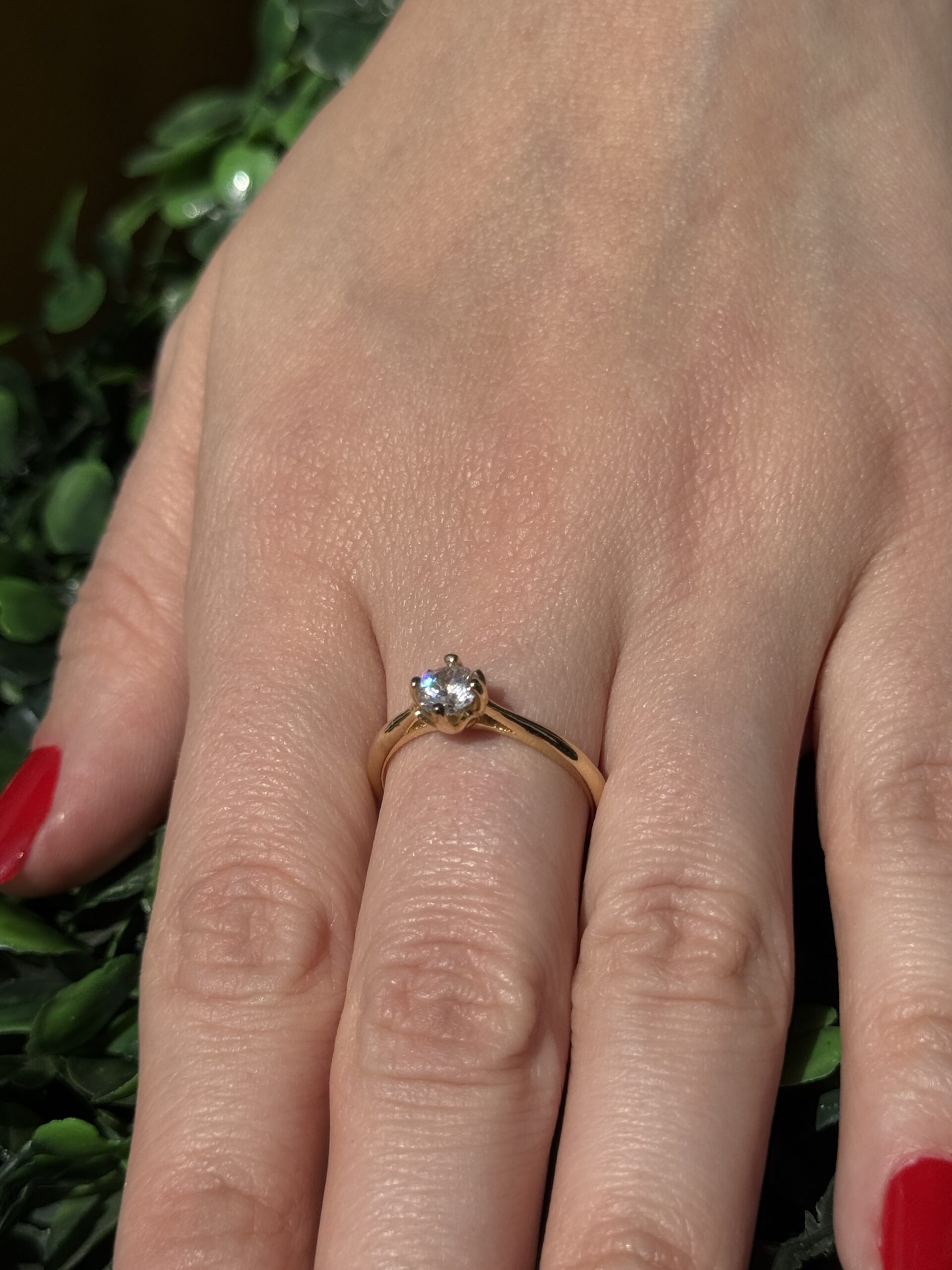 Solitário em ouro 18k - Imagem 6