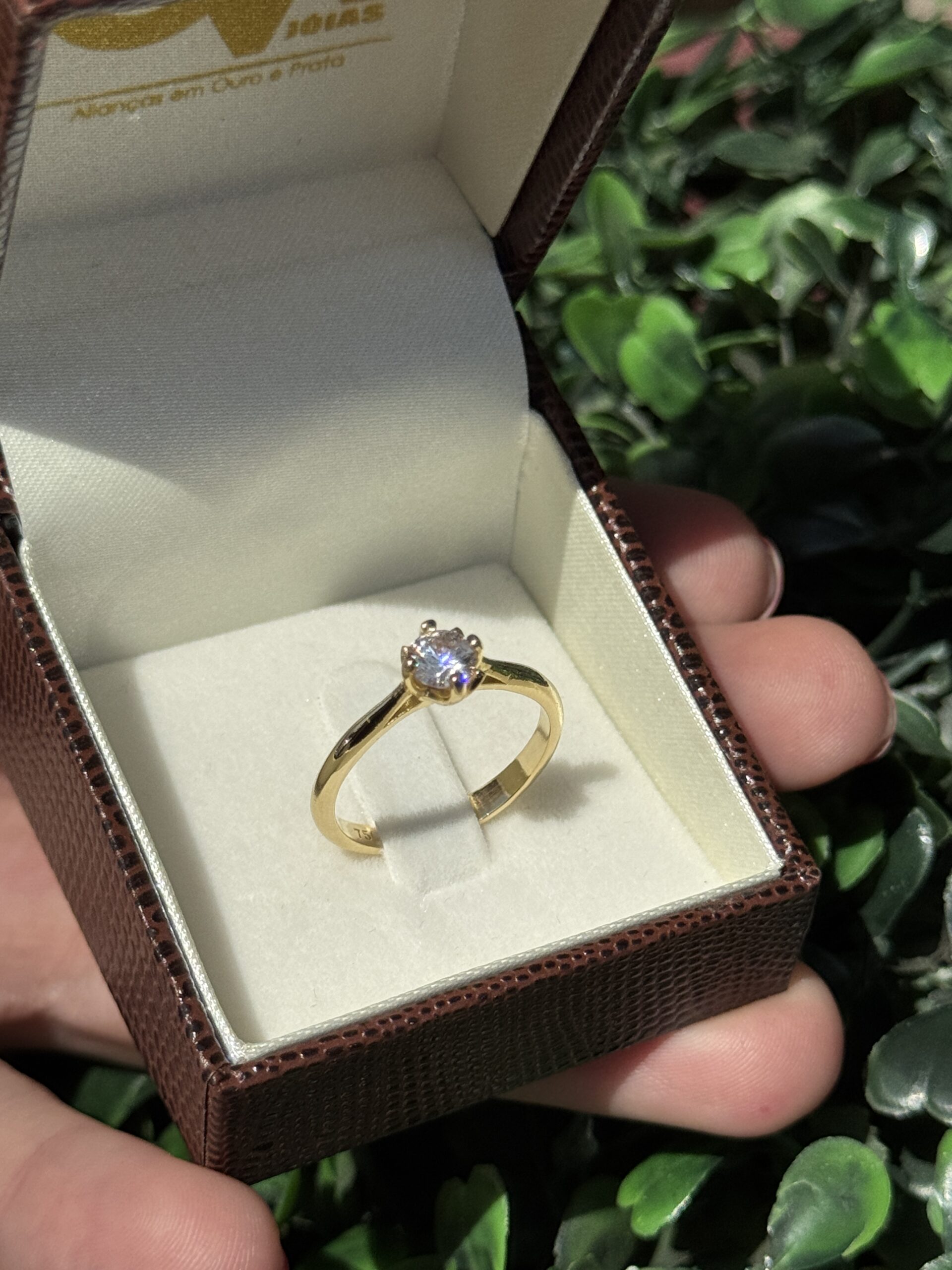 Solitário em ouro 18k - Imagem 3