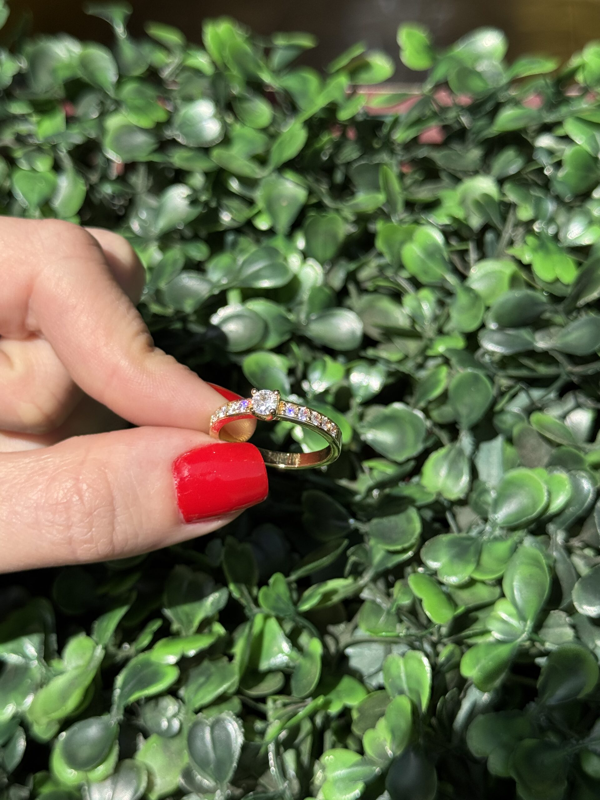 Solitário em ouro 18k - Imagem 9