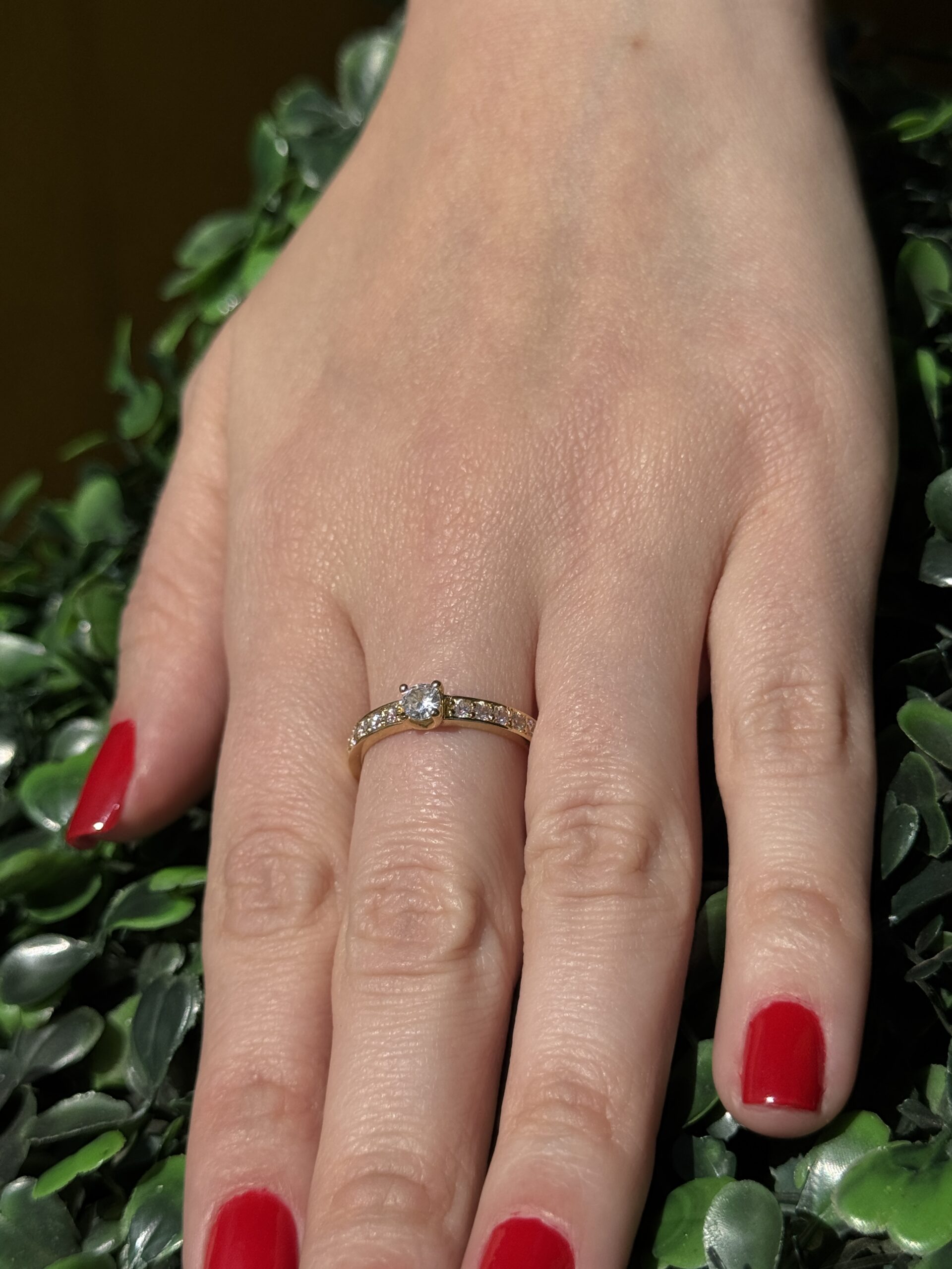 Solitário em ouro 18k - Imagem 7